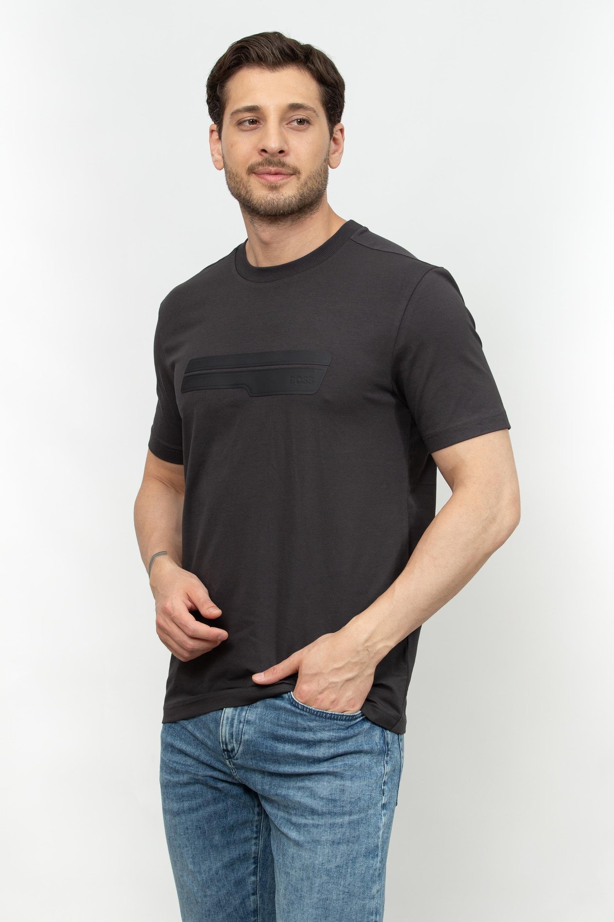 Boss Erkek Bisiklet Yaka T-Shirt