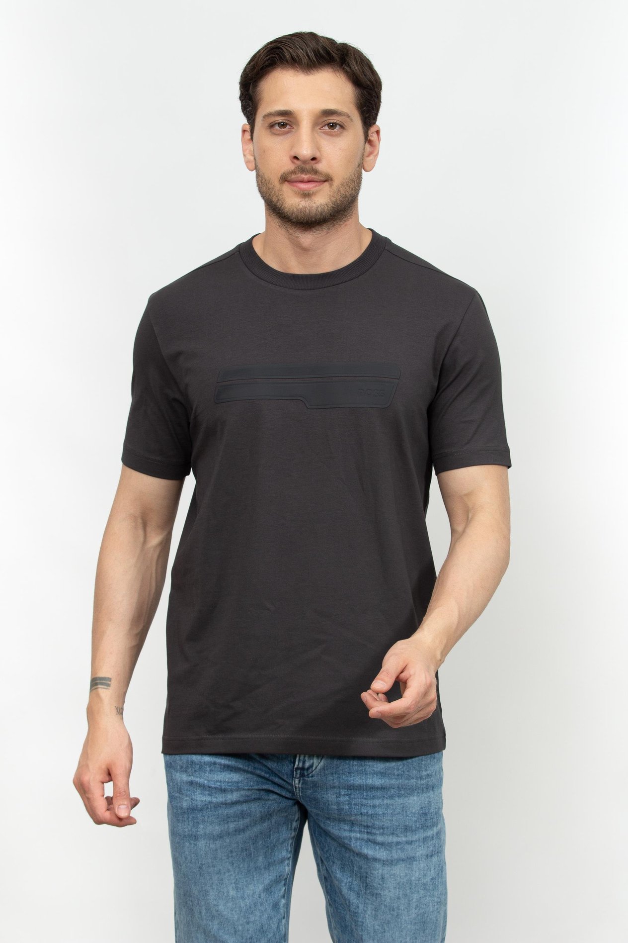 Boss Erkek Bisiklet Yaka T-Shirt