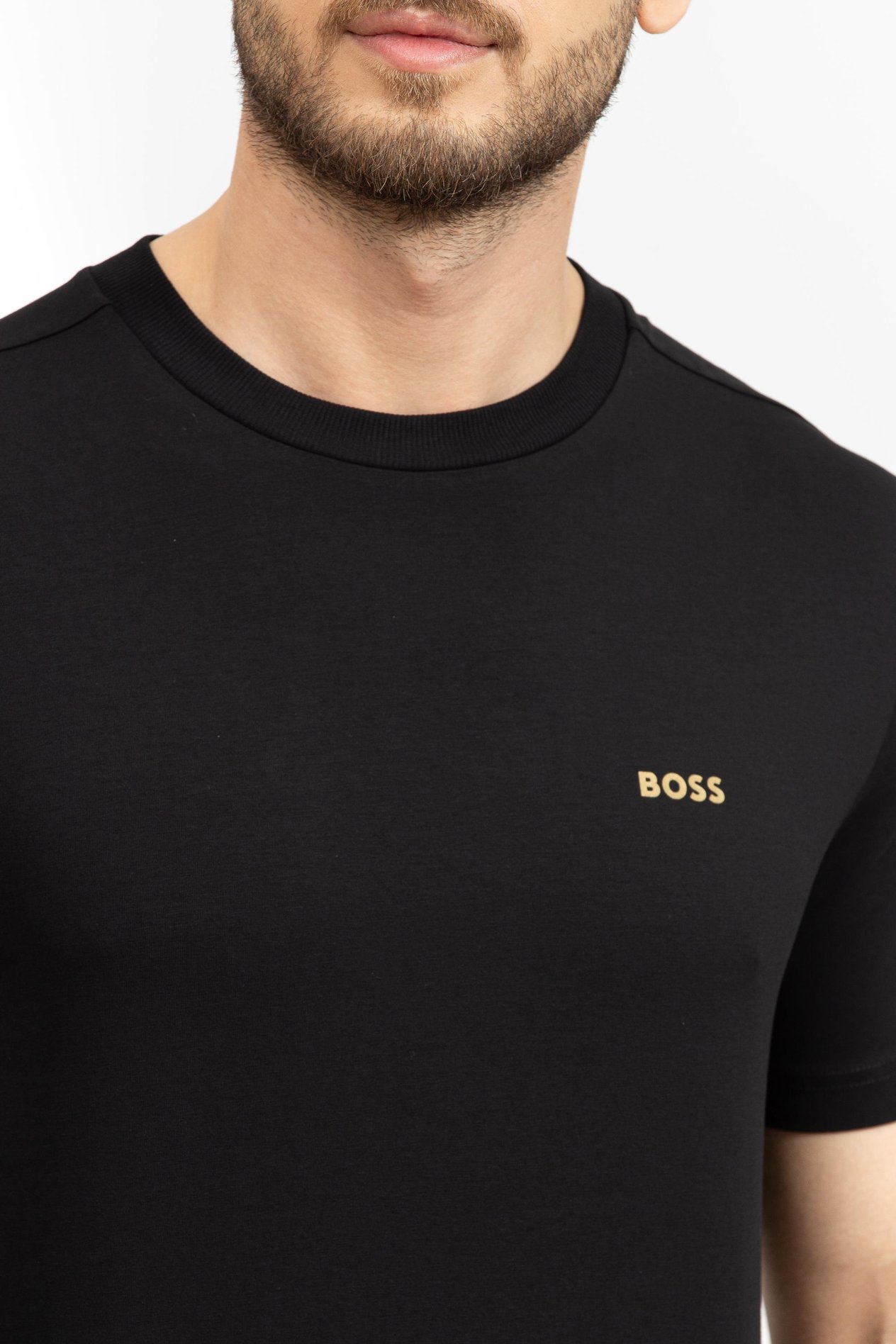 Boss Erkek Bisiklet Yaka T-Shirt