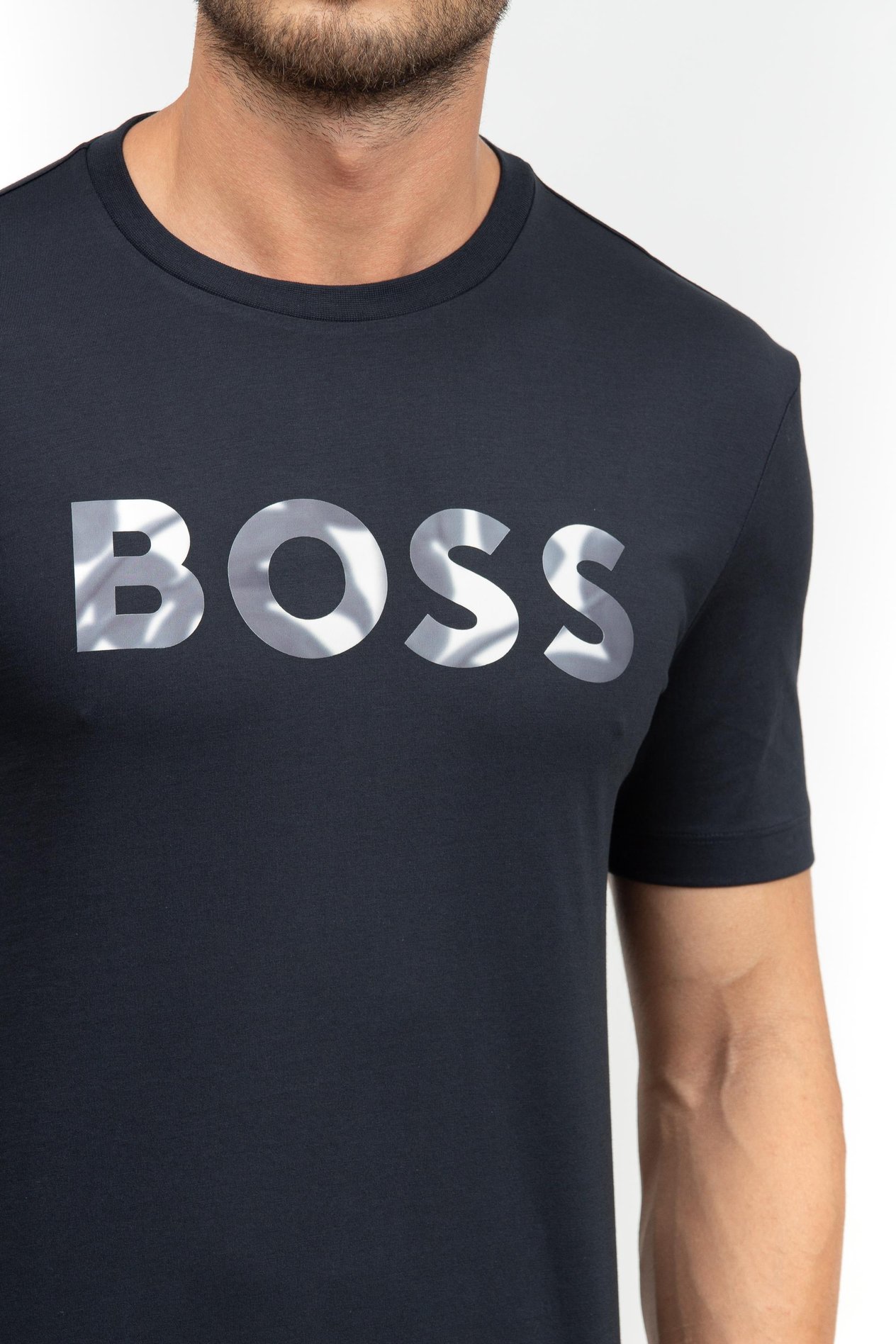Boss Erkek Bisiklet Yaka T-Shirt