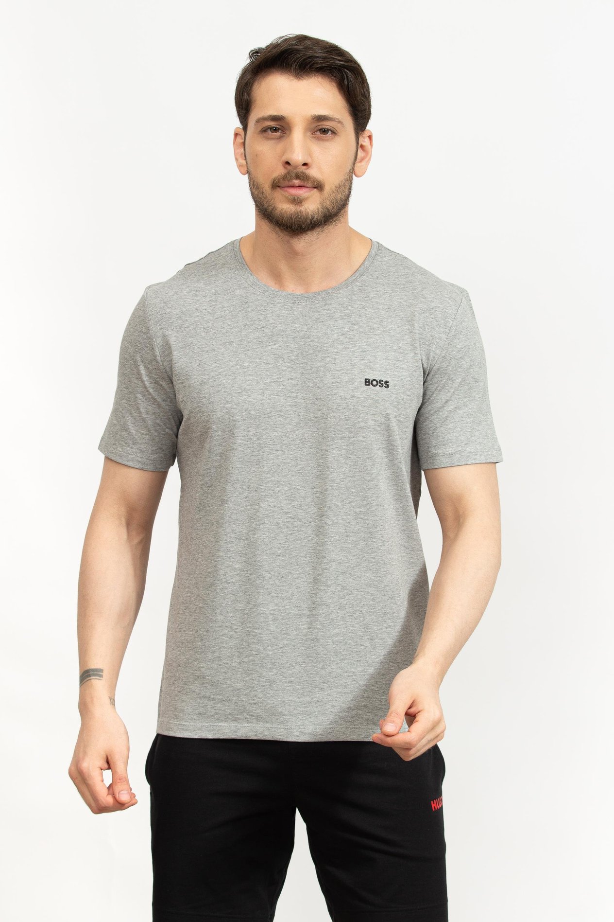 Boss Erkek Bisiklet Yaka T-Shirt