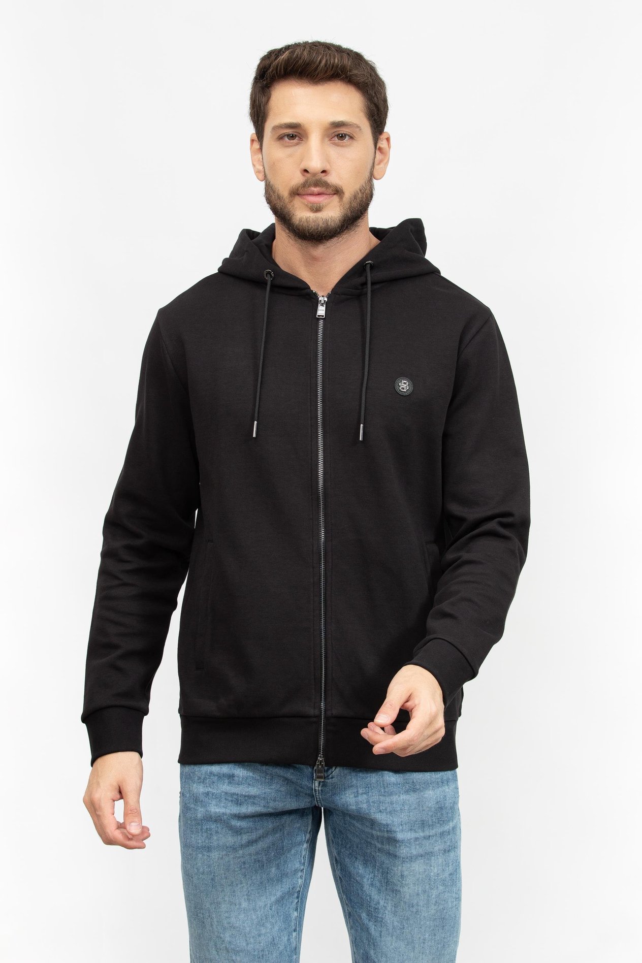 Boss Erkek Fermuarlı Sweatshirt
