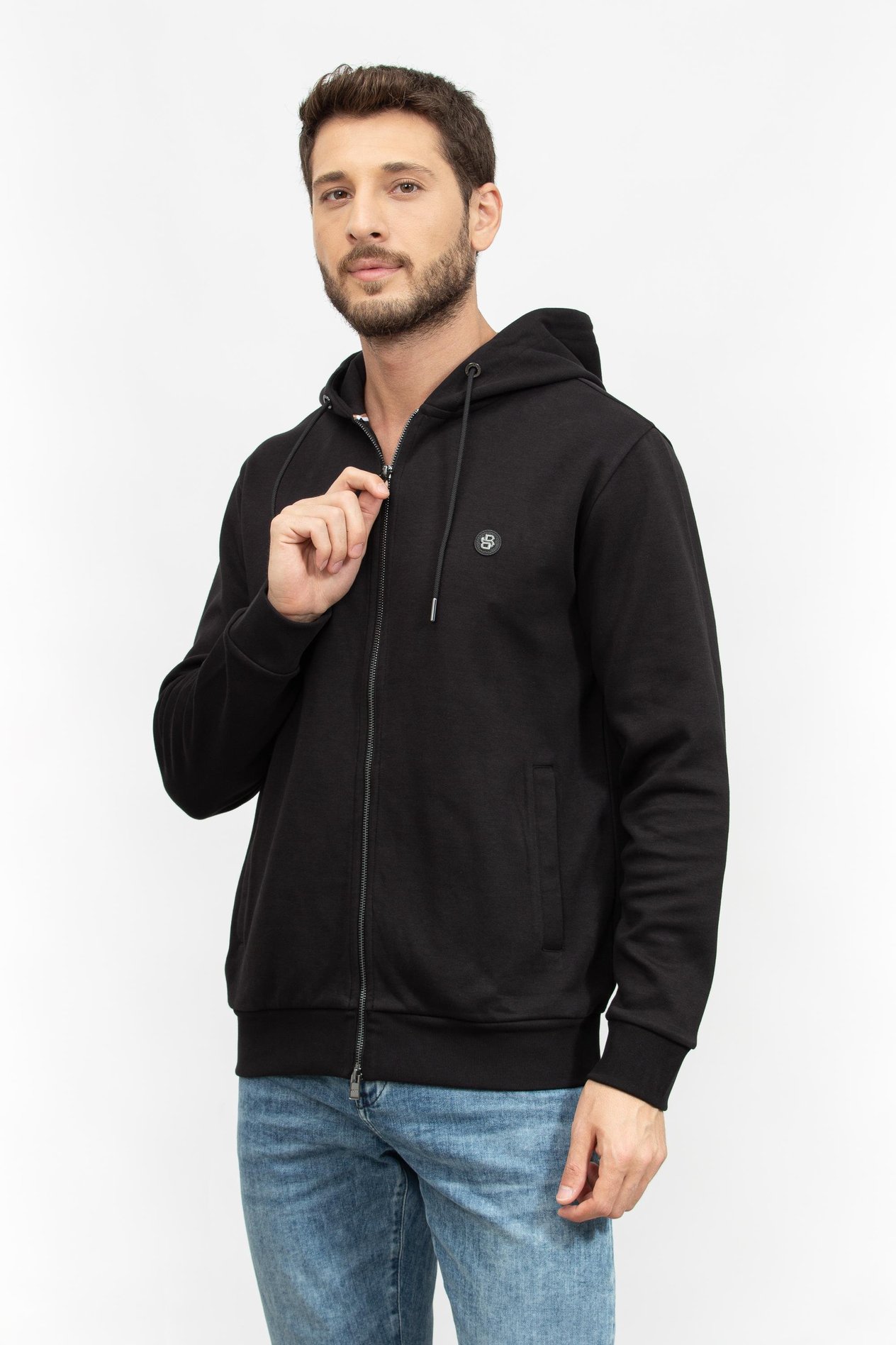 Boss Erkek Fermuarlı Sweatshirt