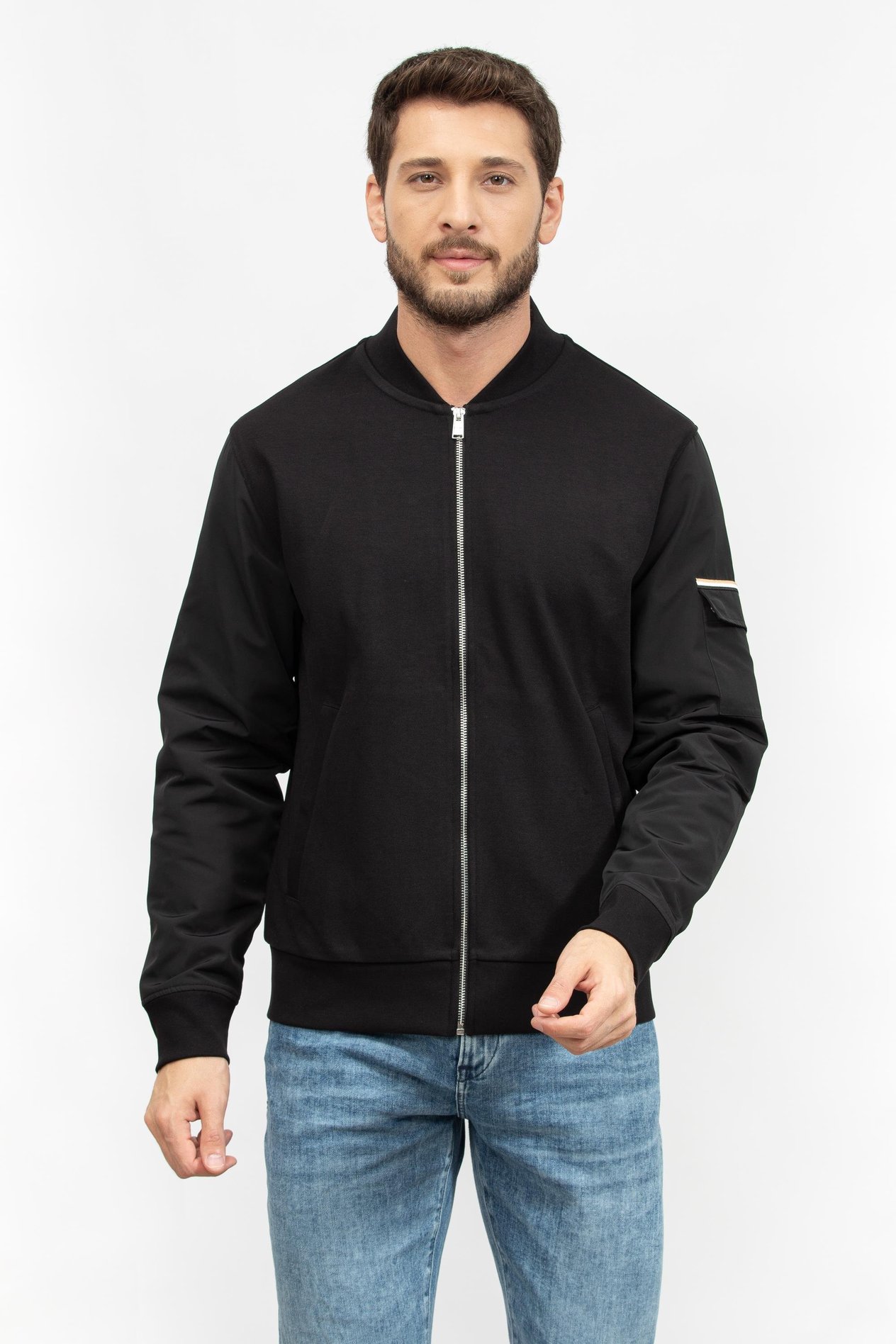 Boss Erkek Fermuarlı Sweatshirt
