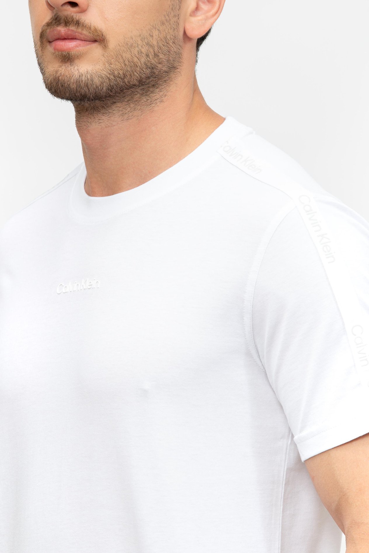 Calvin Klein Erkek Bisiklet Yaka T-Shirt
