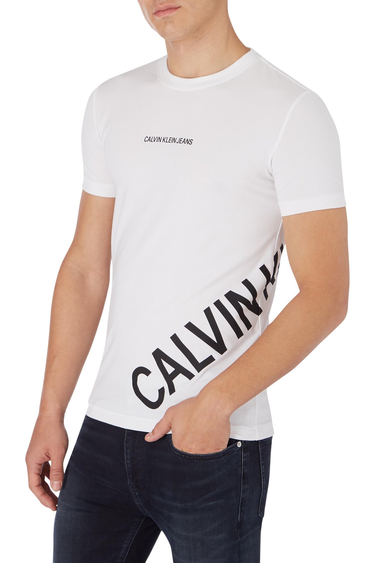 Calvin Klein Erkek Stretch Logo Fashion T-Shirt