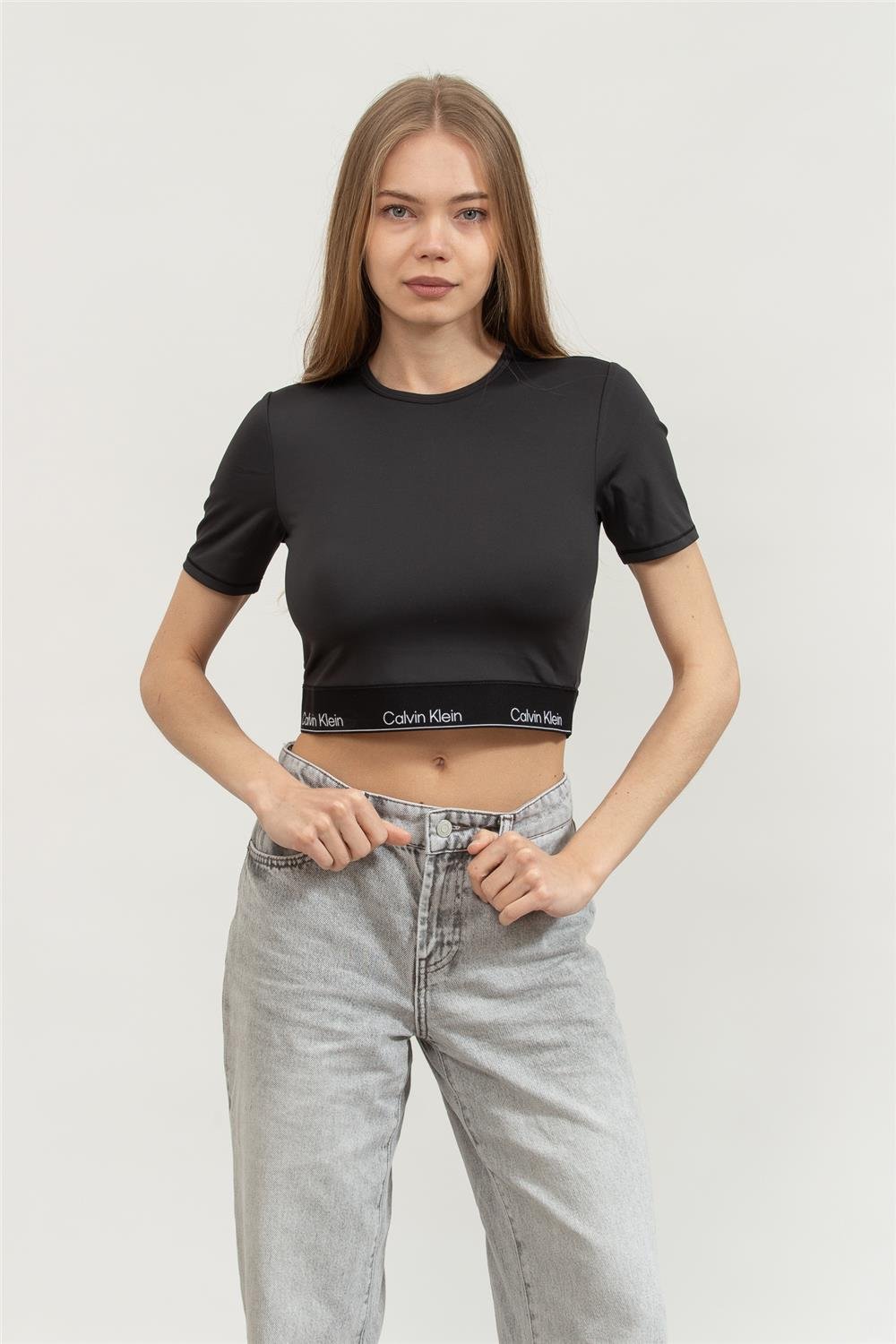 Calvin Klein Kadın Bisiklet Yaka T-Shirt