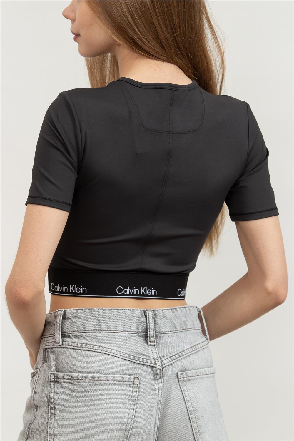 Calvin Klein Kadın Bisiklet Yaka T-Shirt