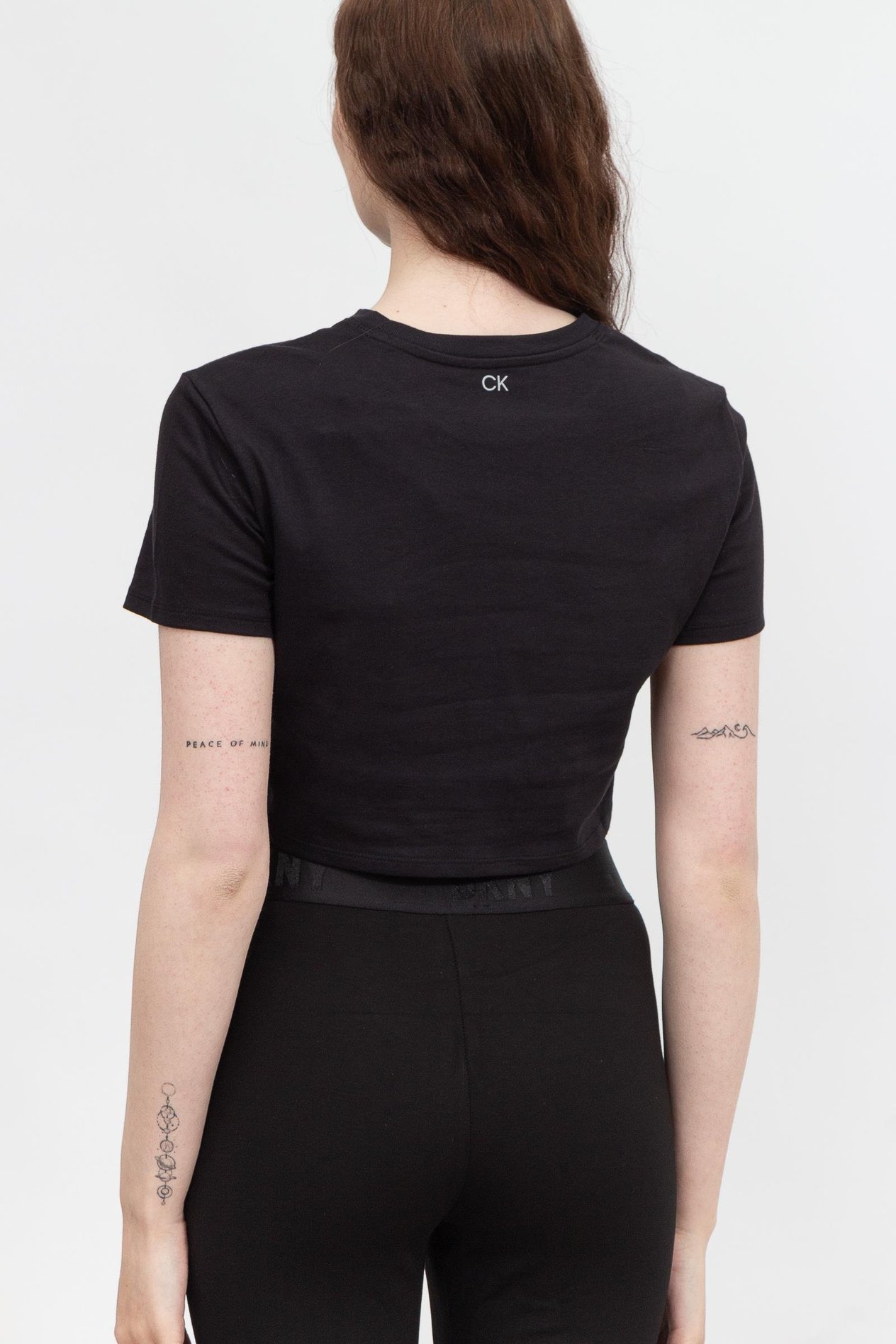 Calvin Klein Pw - Ss Cropped T-Shirt Kadın Bisiklet Yaka T-Shirt