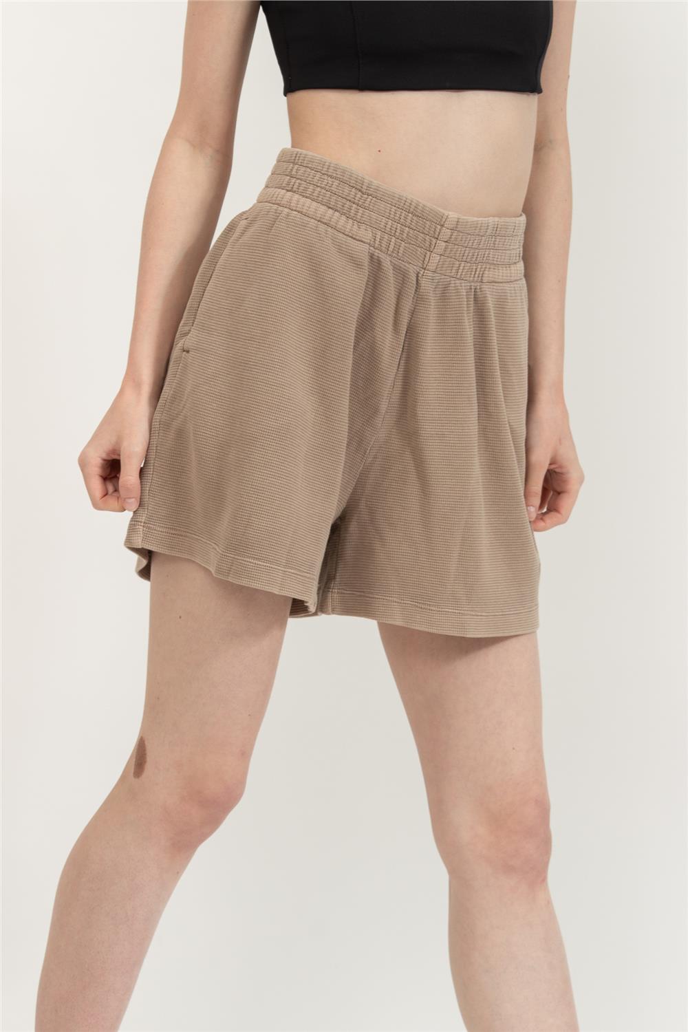 Calvin Klein Waffle Loose Kadın Bermuda Şort