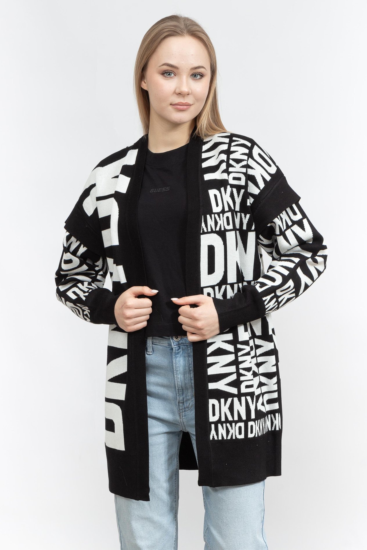 DKNY Expolded Logo Kadın Hırka