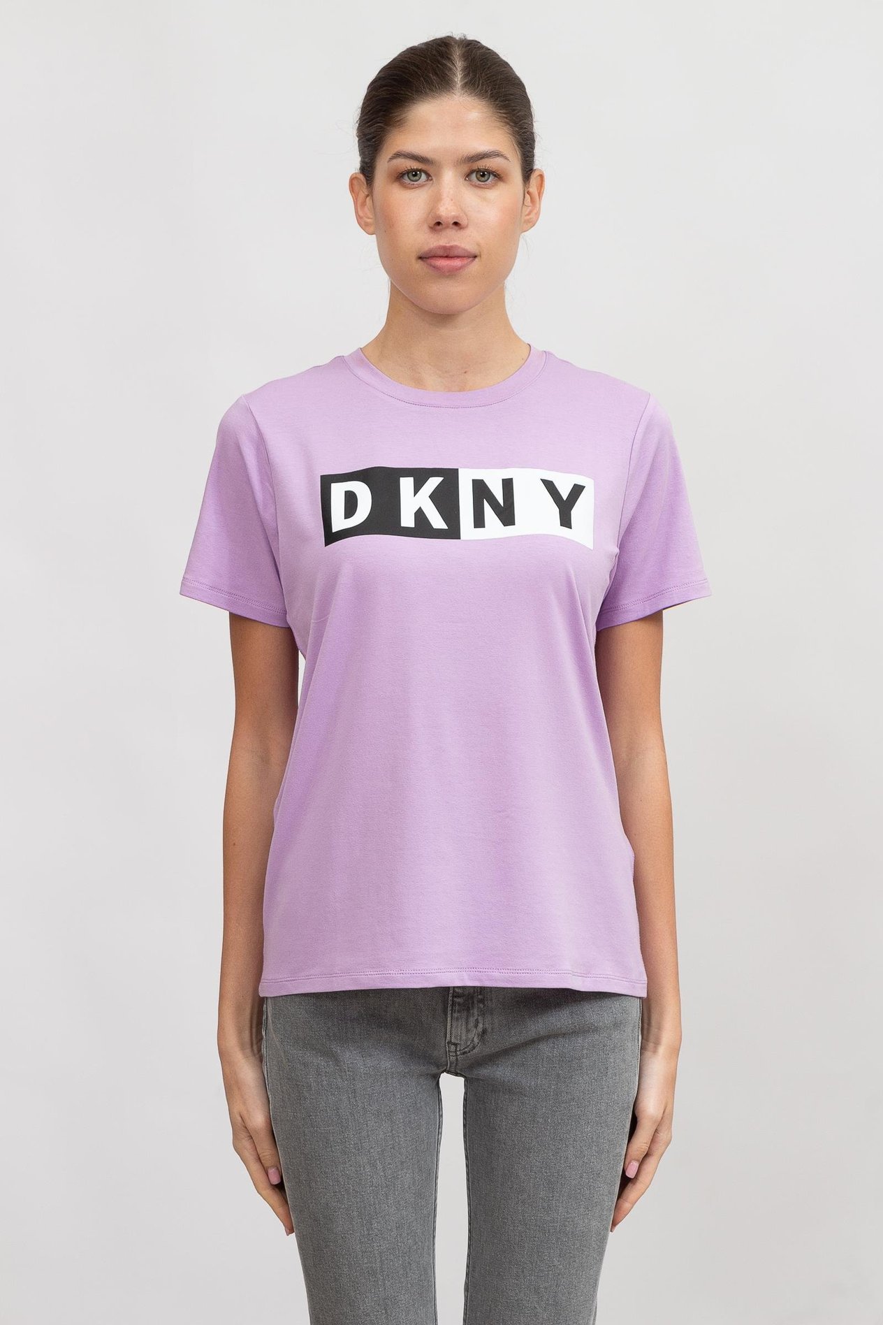 DKNY Kadın Bisiklet Yaka T-Shirt