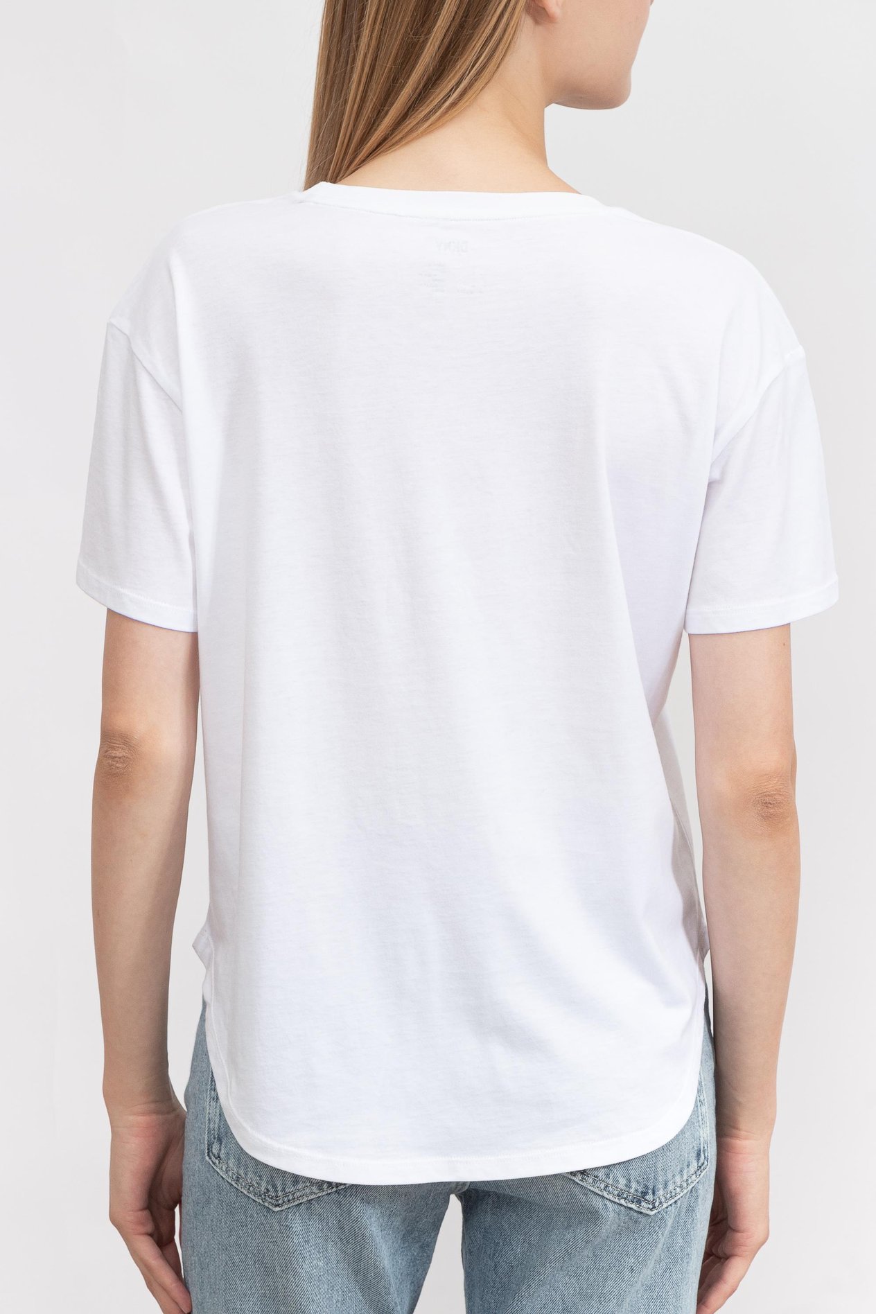 DKNY Kadın Bisiklet Yaka T-Shirt