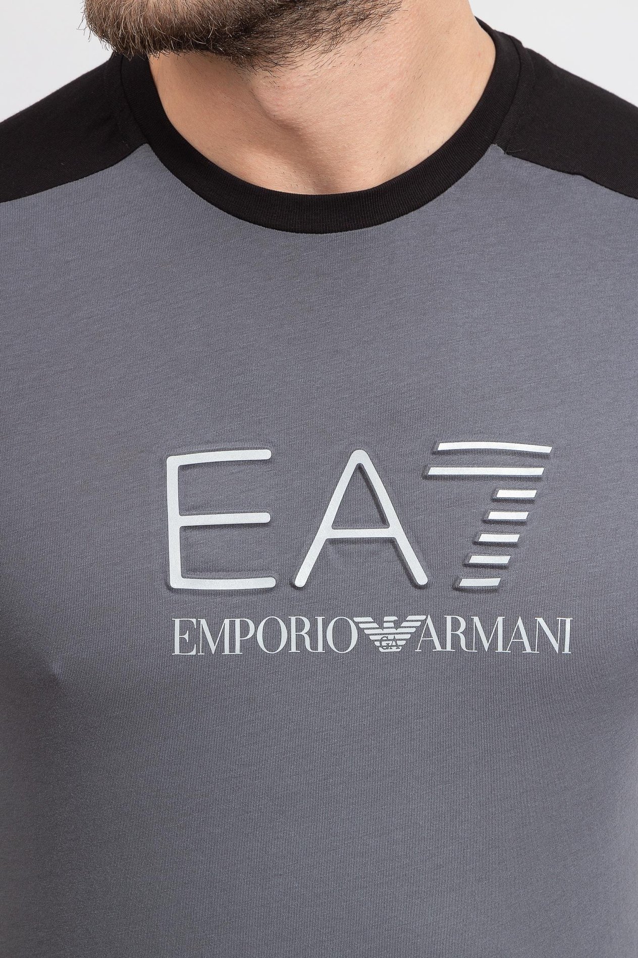 EA7 Erkek Bisiklet Yaka T-Shirt