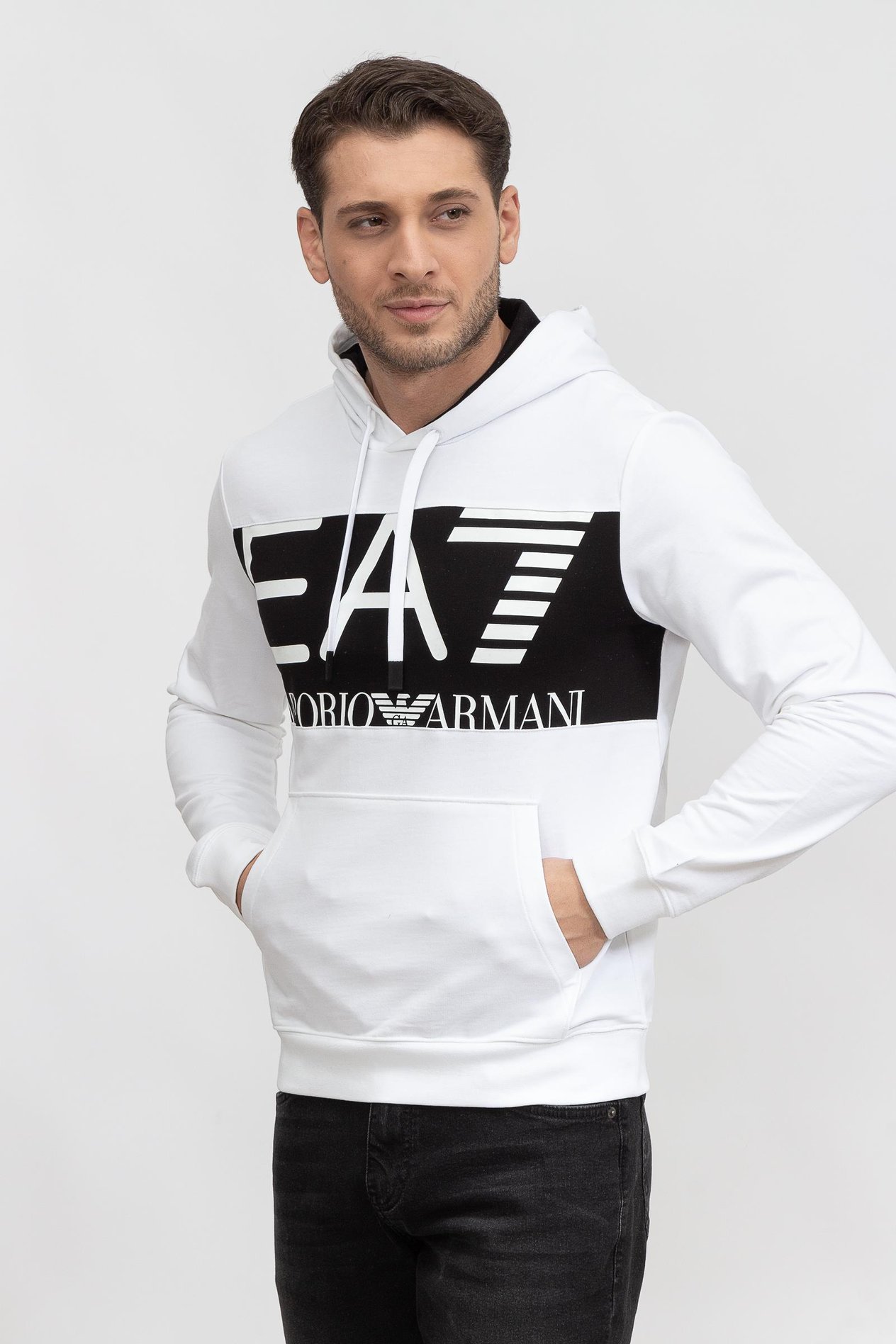 EA7 Erkek Kapüşonlu Sweatshirt