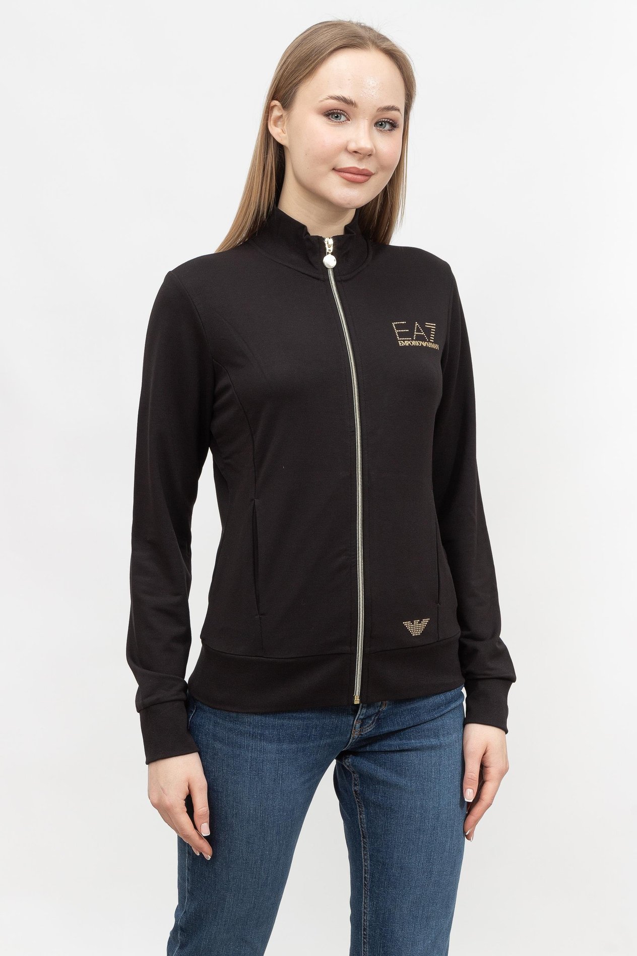 EA7 Kadın Fermuarlı Sweatshirt