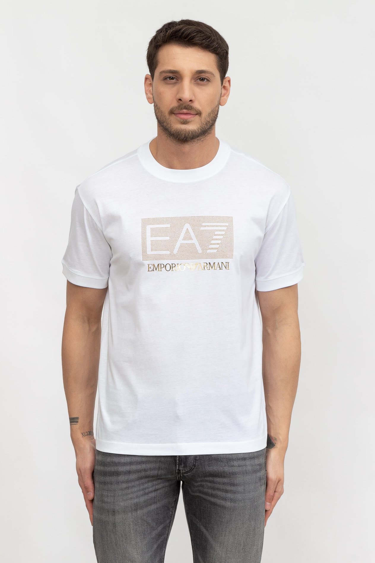 EA7 Unisex Bisiklet Yaka T-Shirt
