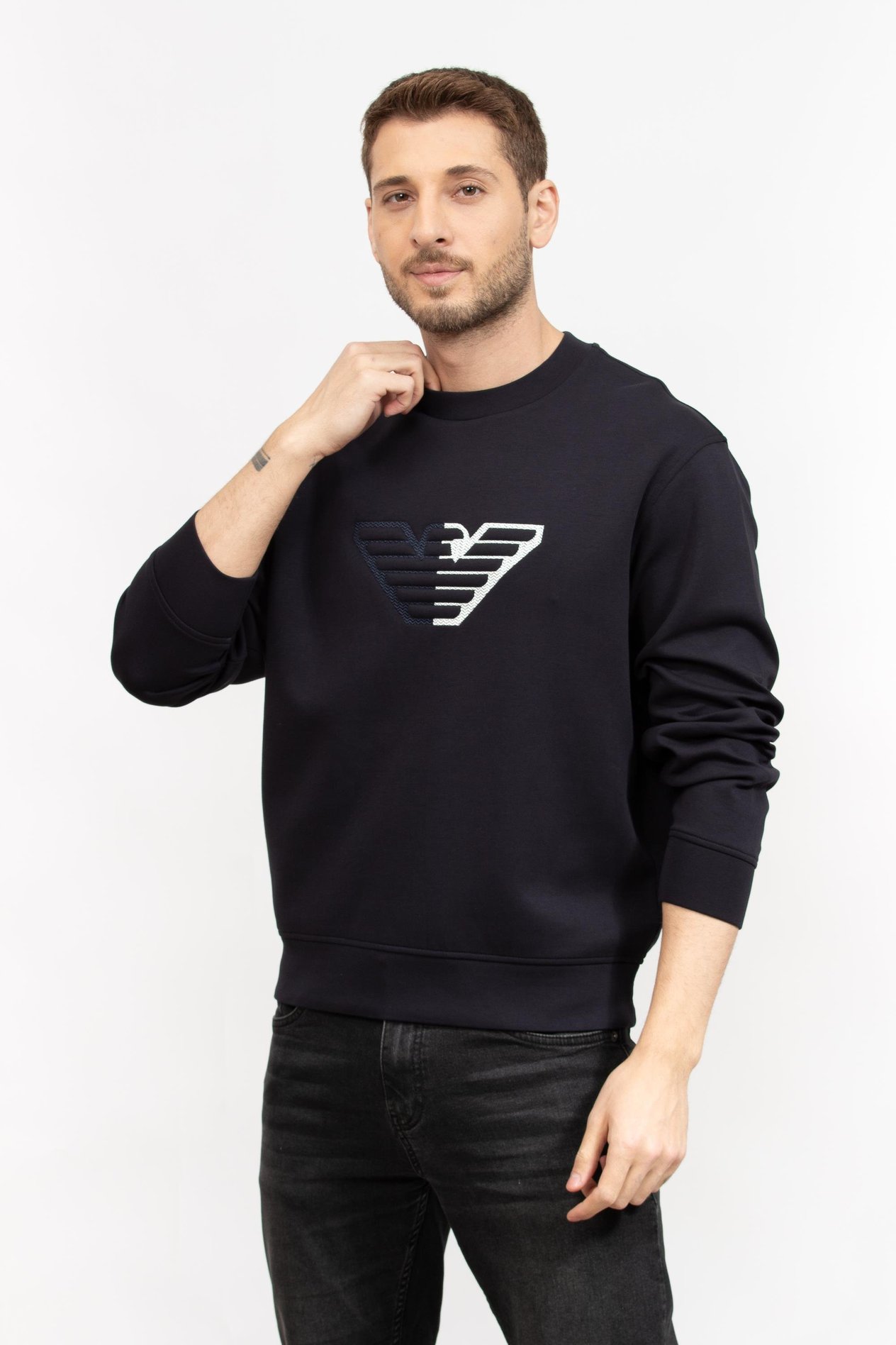 Emporio Armani Erkek Bisiklet Yaka Sweat