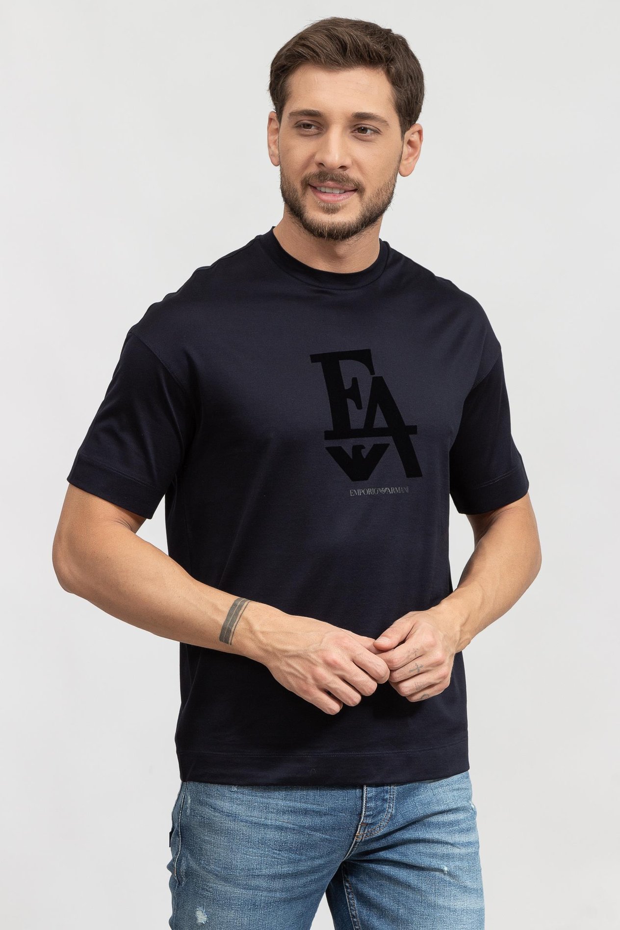 Emporio Armani Erkek Bisiklet Yaka T-Shirt