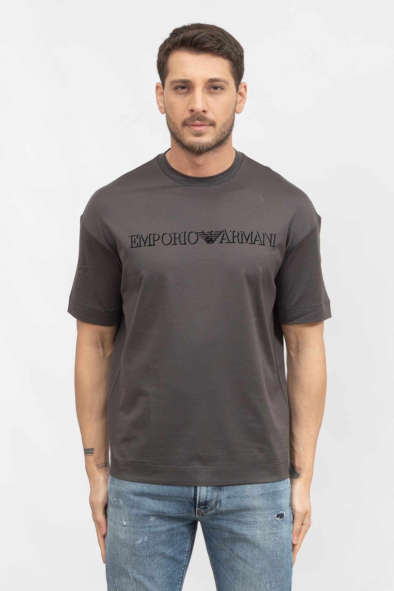 Emporio Armani Erkek Bisiklet Yaka T-Shirt