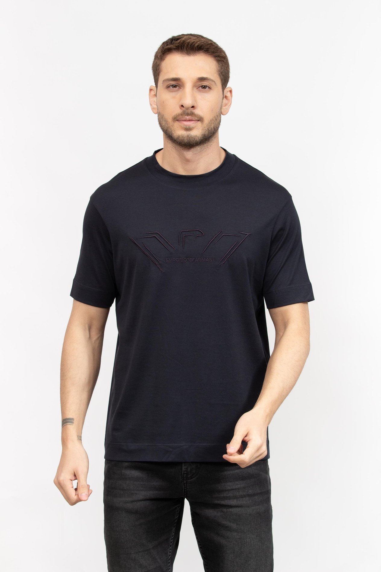 Emporio Armani Erkek Bisiklet Yaka T-Shirt