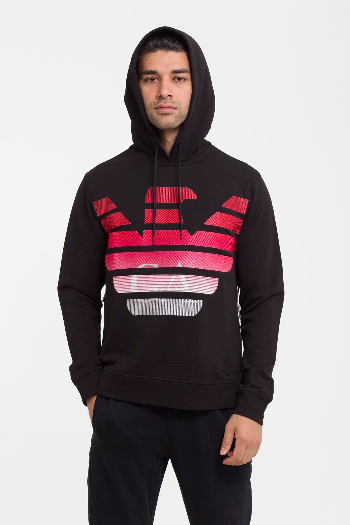 Emporio Armani Erkek Kapüşonlu Sweatshirt