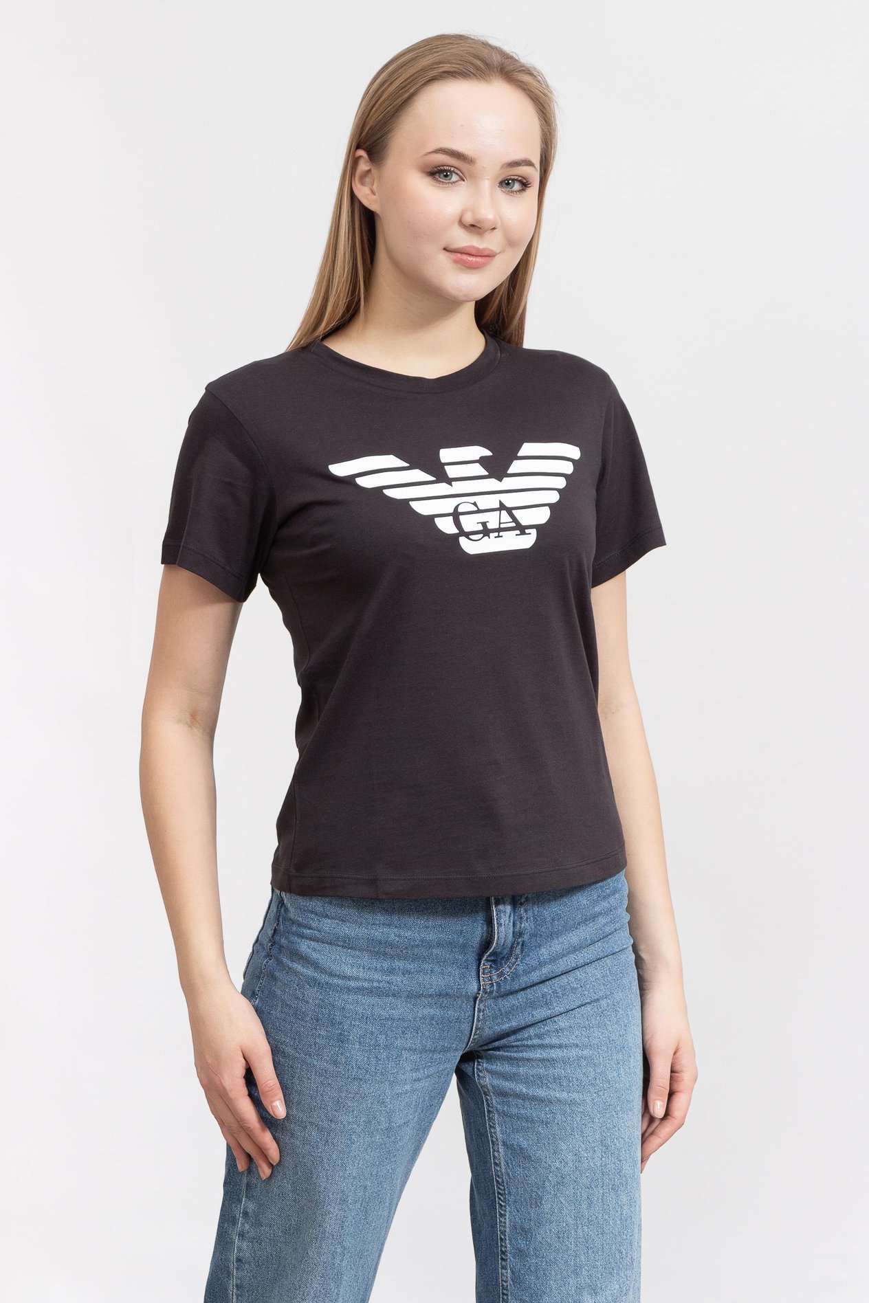 Emporio Armani Kadın Bisiklet Yaka T-Shirt