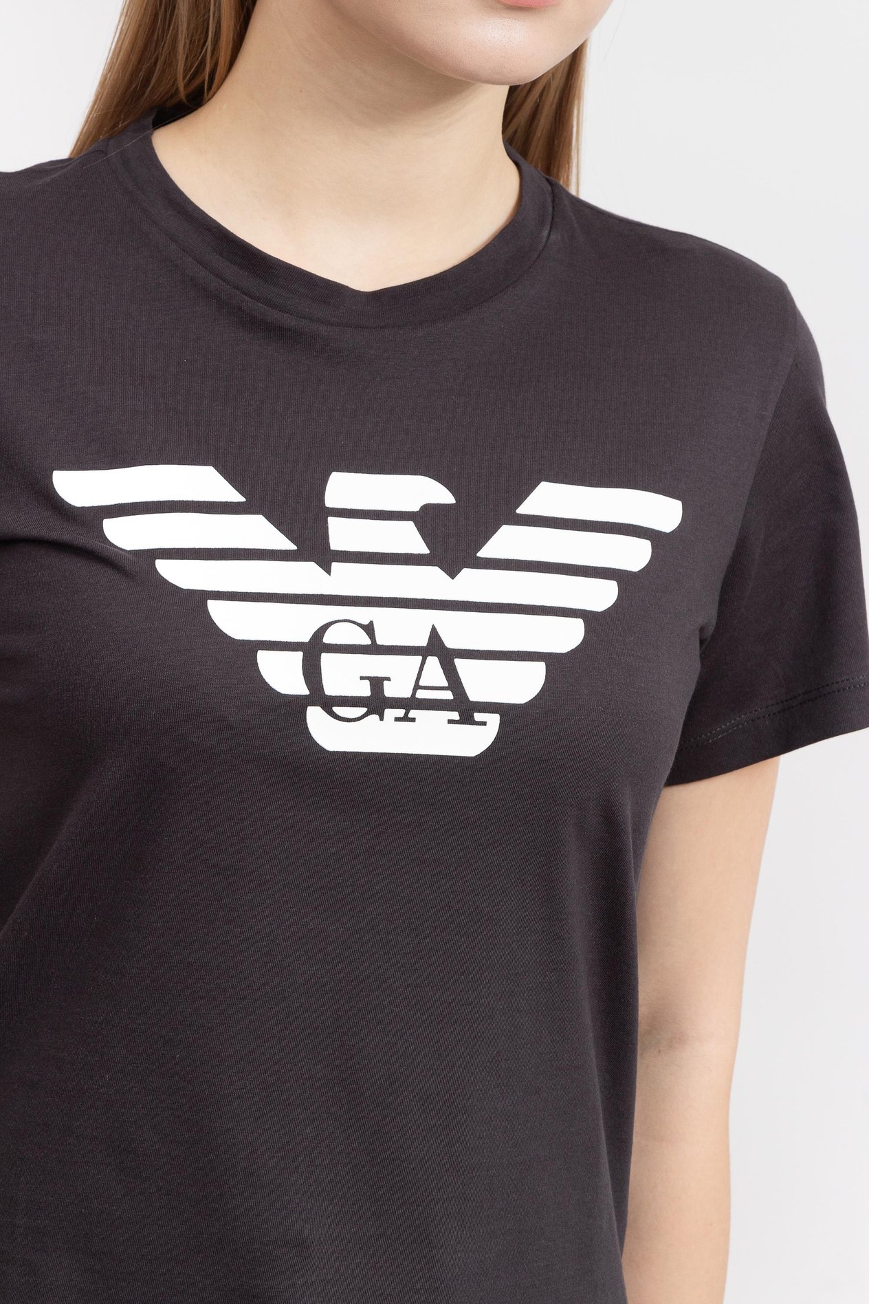 Emporio Armani Kadın Bisiklet Yaka T-Shirt