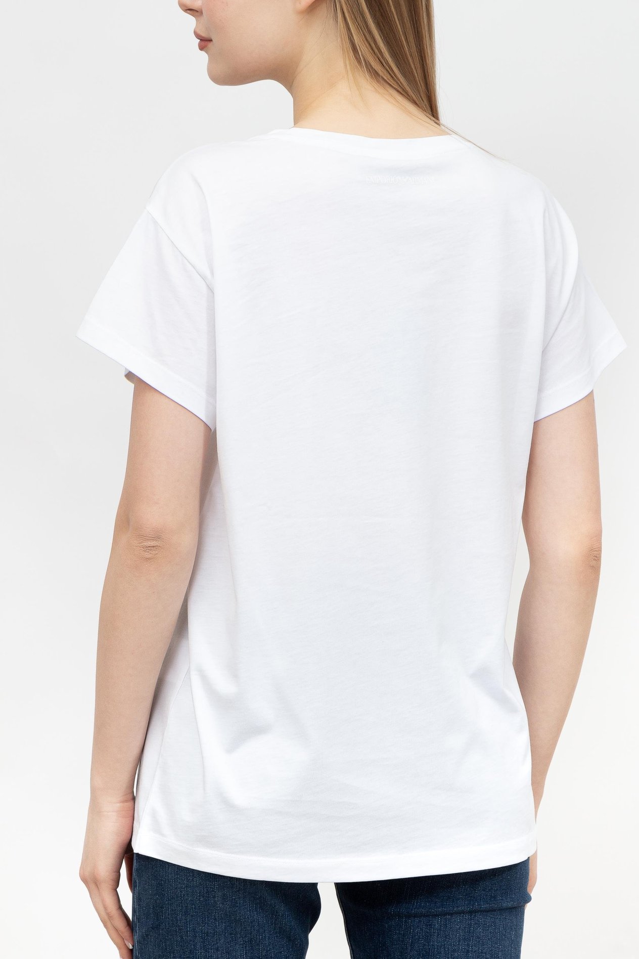 Emporio Armani Kadın Bisiklet Yaka T-Shirt