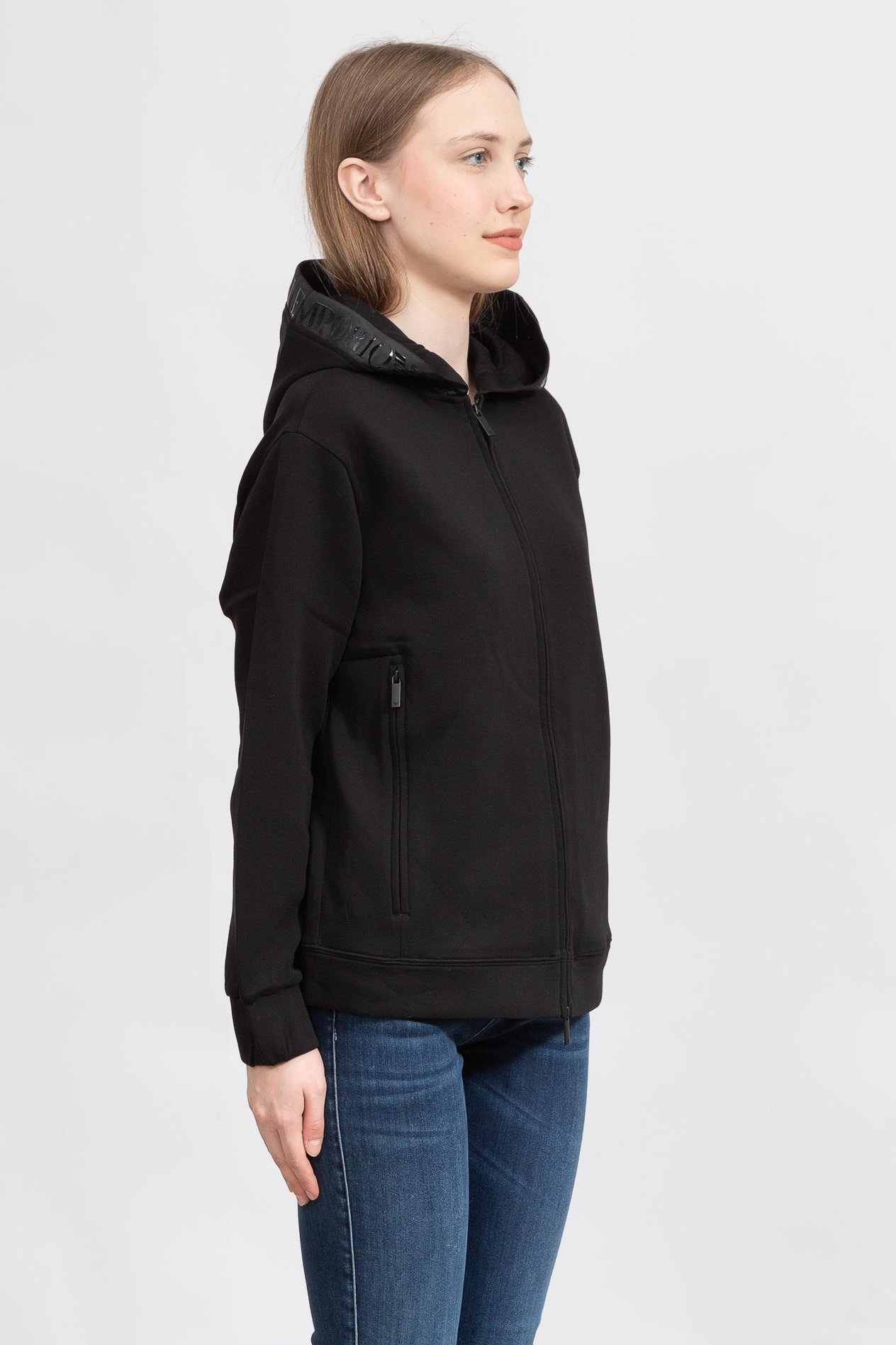 Emporio Armani Kadın Fermuarlı Sweatshirt