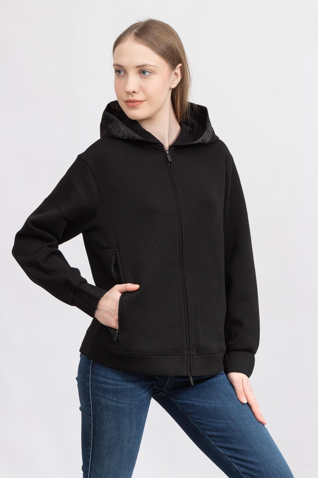 Emporio Armani Kadın Fermuarlı Sweatshirt