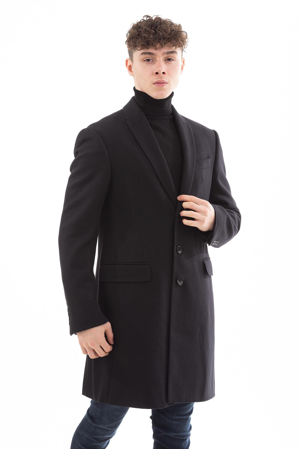 Emporio Armani Klasik Yün Erkek Kaban
