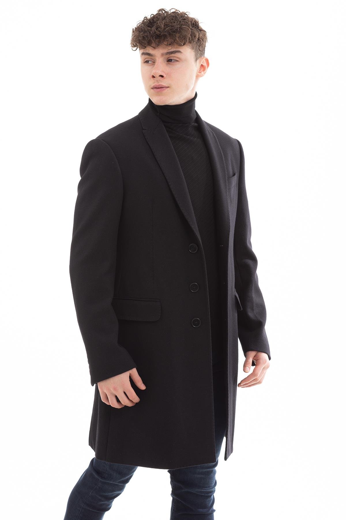 Emporio Armani Klasik Yün Erkek Kaban