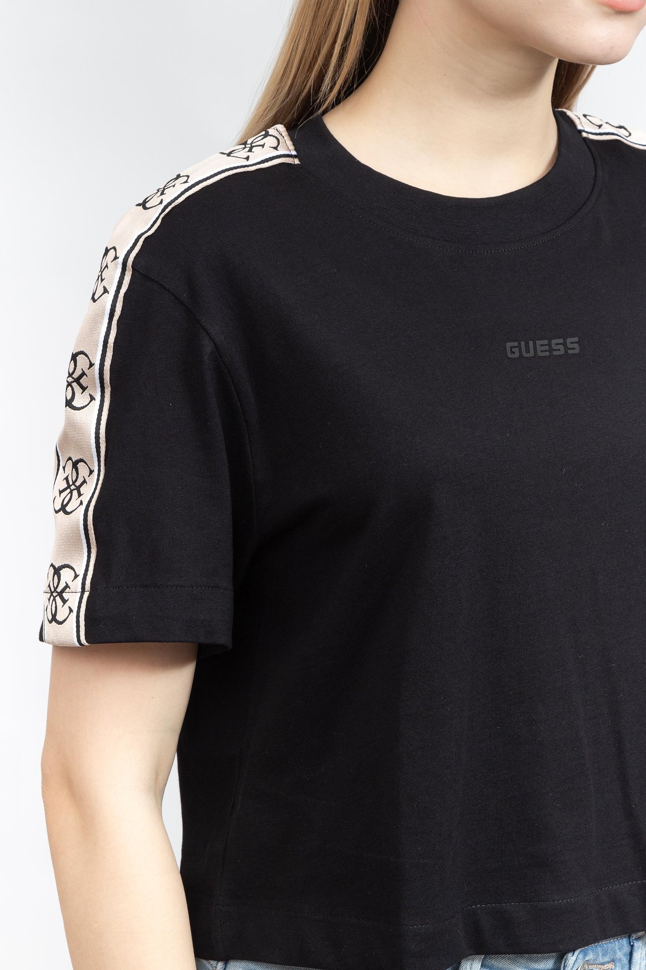 Guess Kadın Bisiklet Yaka T-Shirt