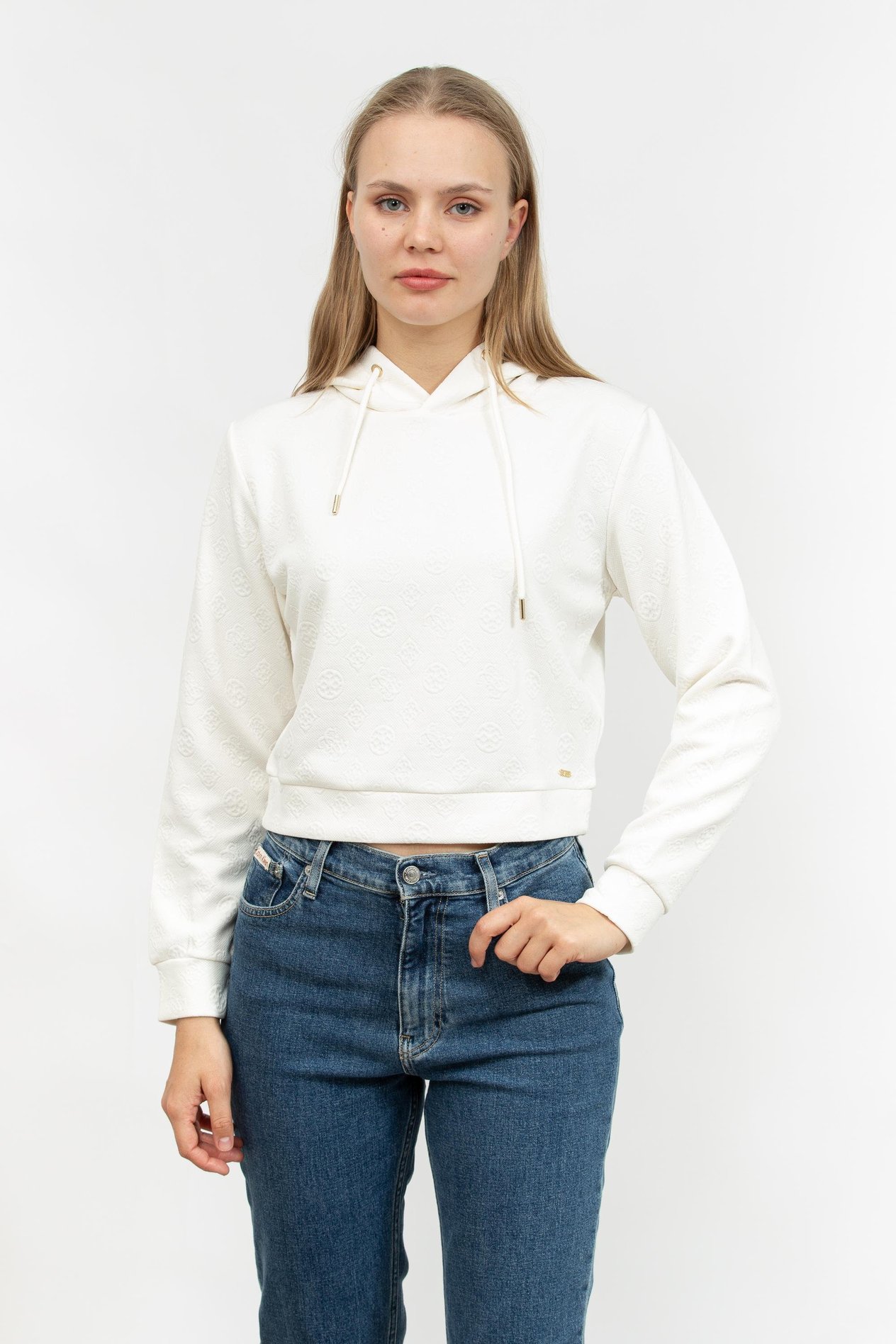 Guess Kadın Kapüşonlu Sweatshirt