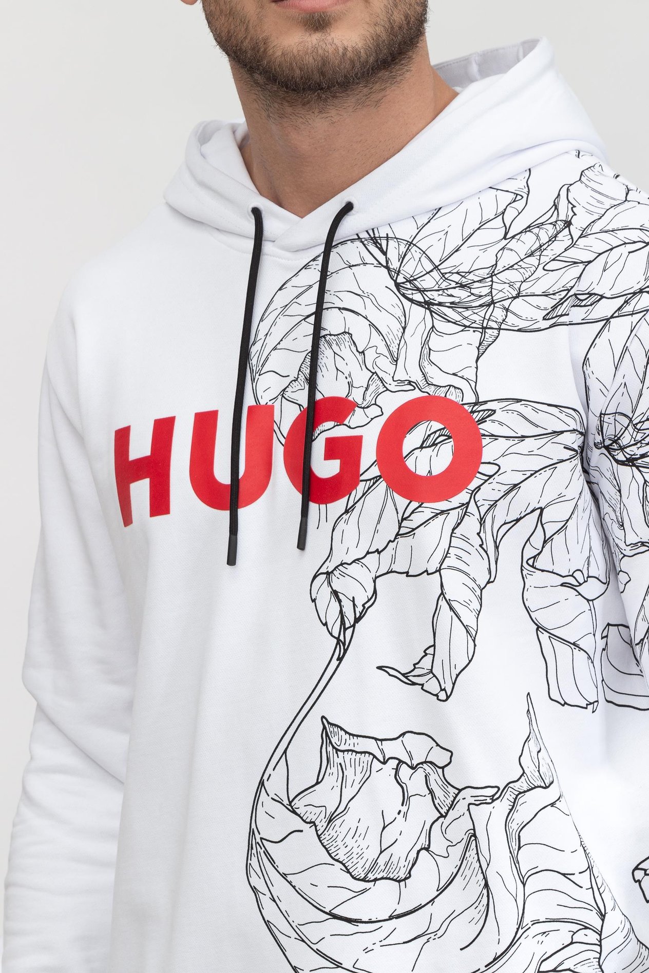 Hugo Danimaux Erkek Kapüşonlu Sweatshirt