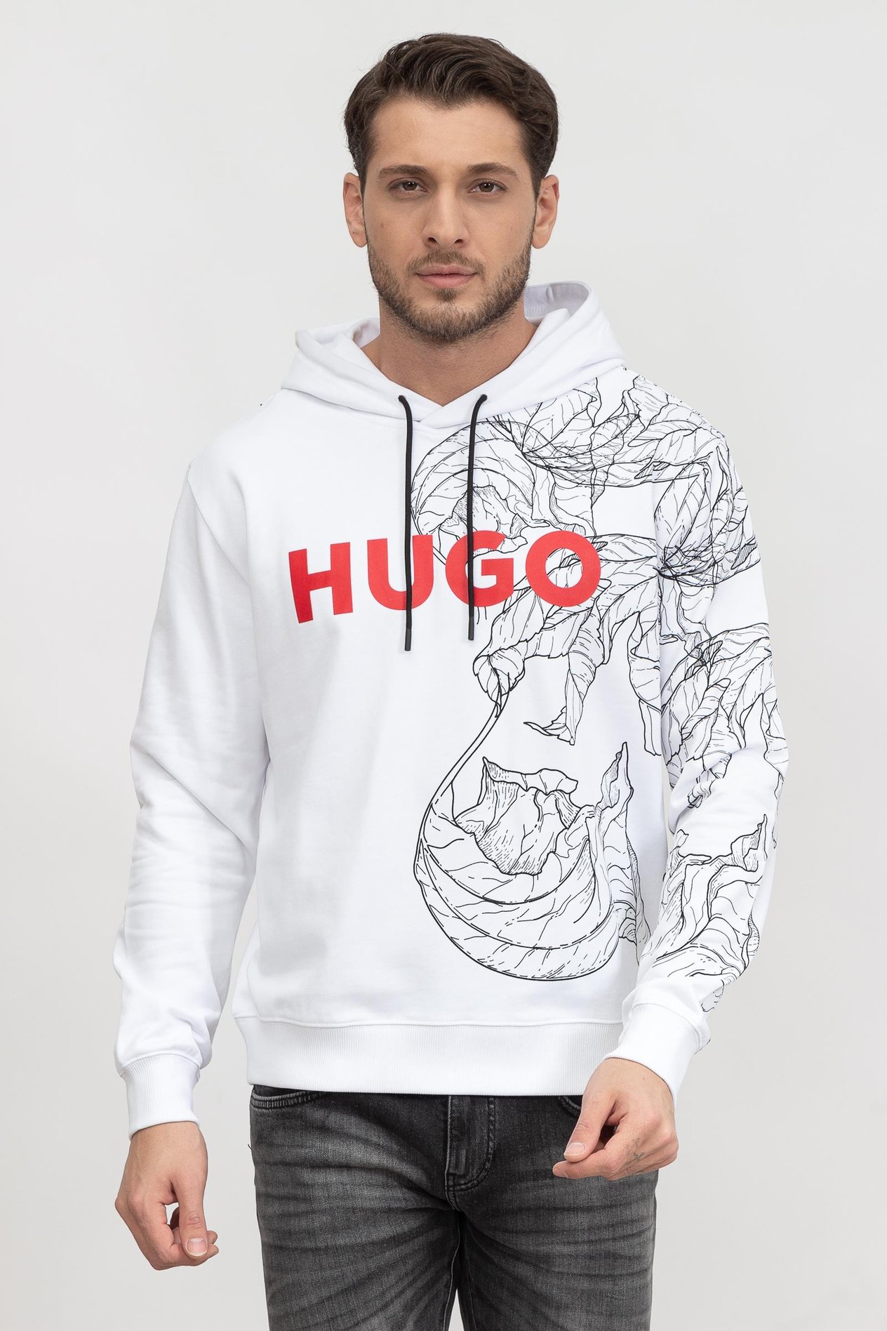 Hugo Danimaux Erkek Kapüşonlu Sweatshirt