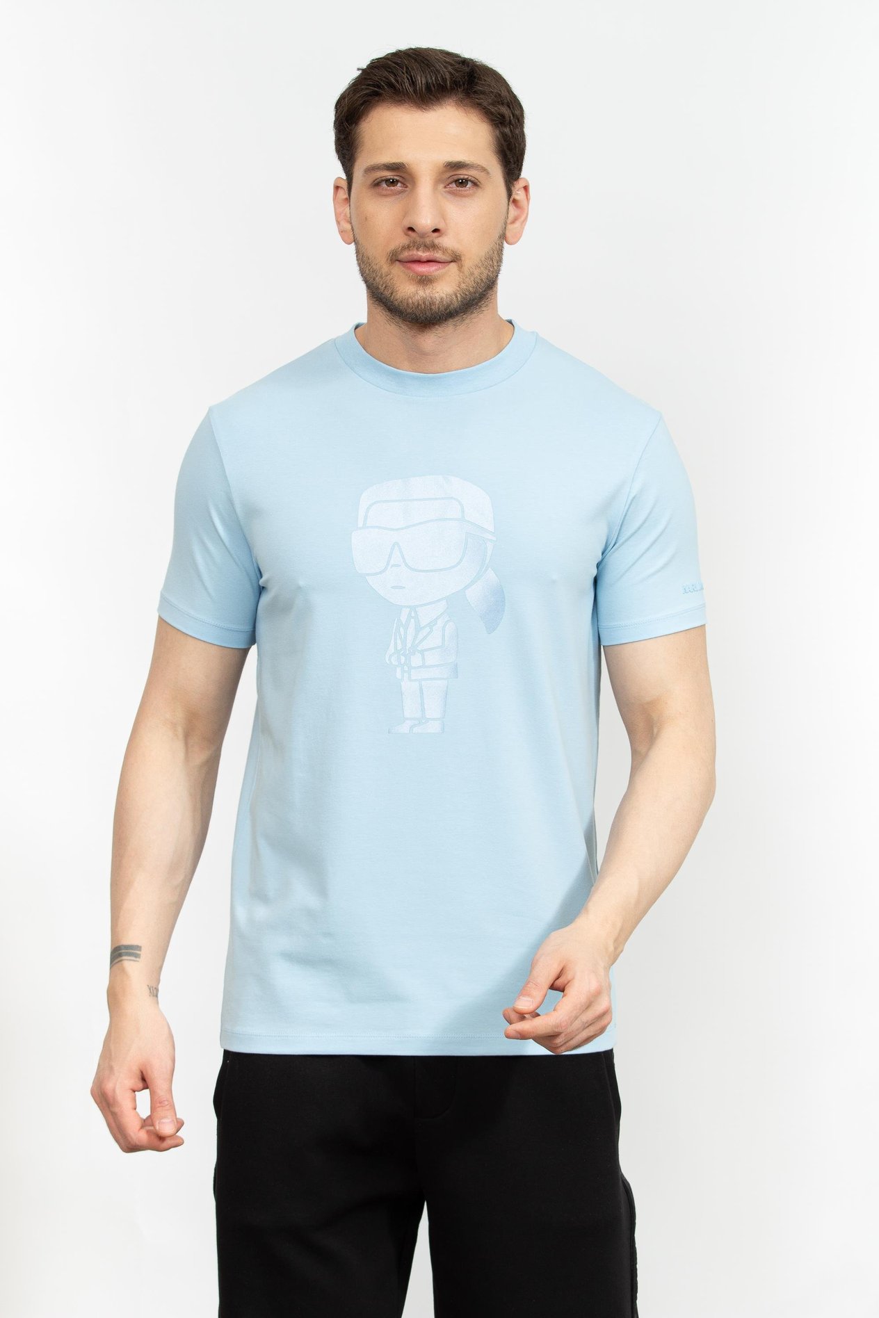 Karl Lagerfeld Erkek Bisiklet Yaka T-Shirt