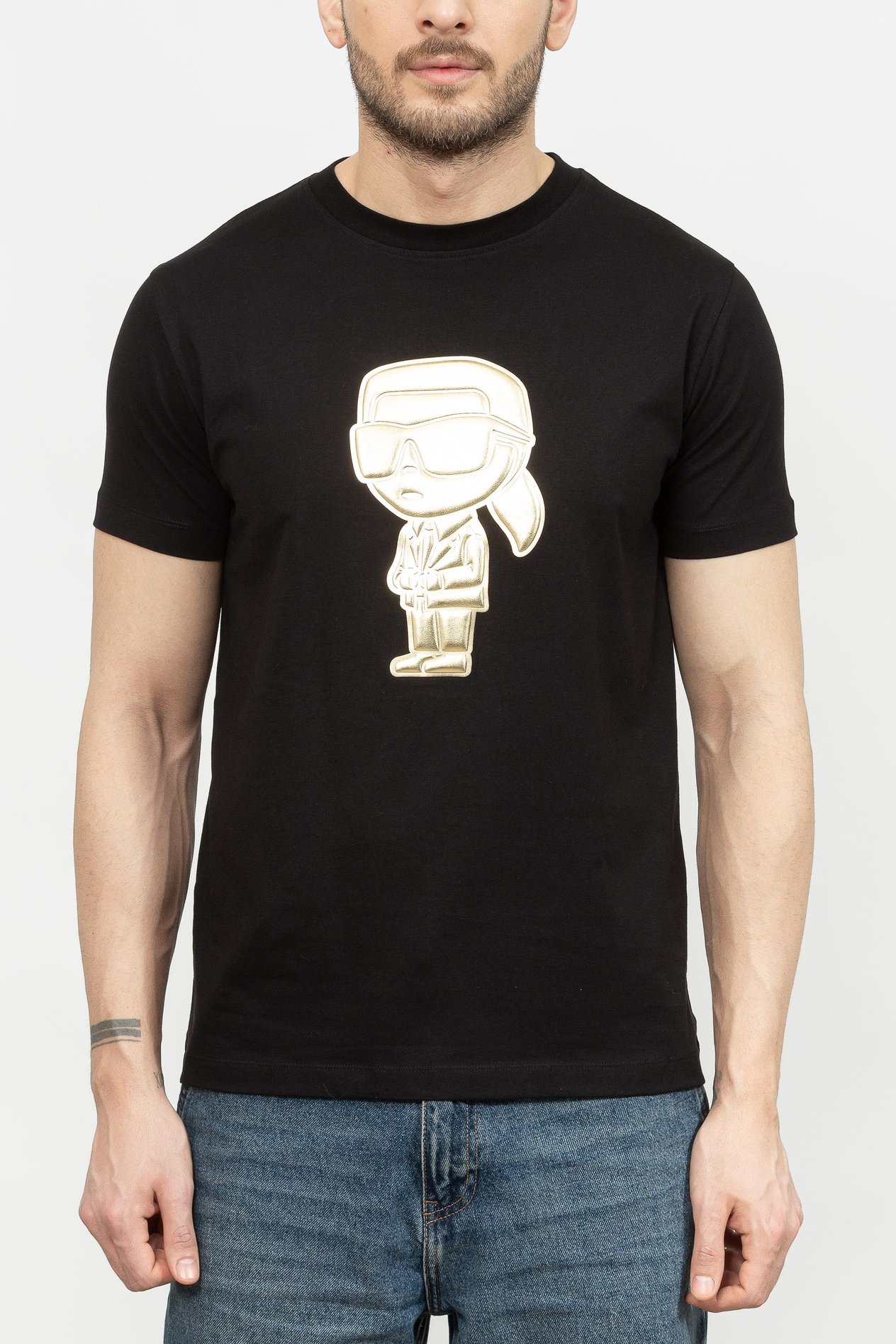 Karl Lagerfeld Erkek Bisiklet Yaka T-Shirt
