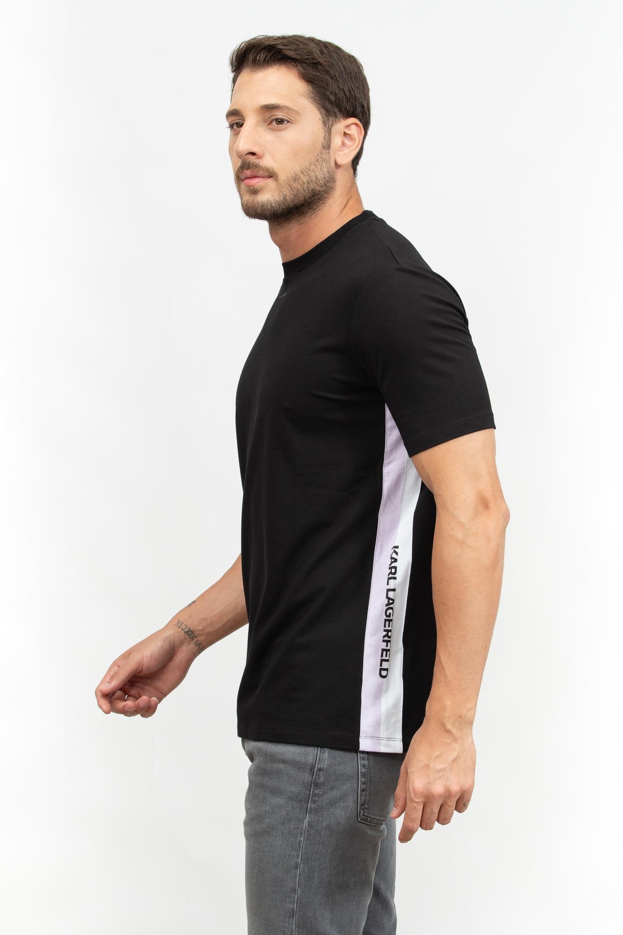 Karl Lagerfeld Erkek Bisiklet Yaka T-Shirt