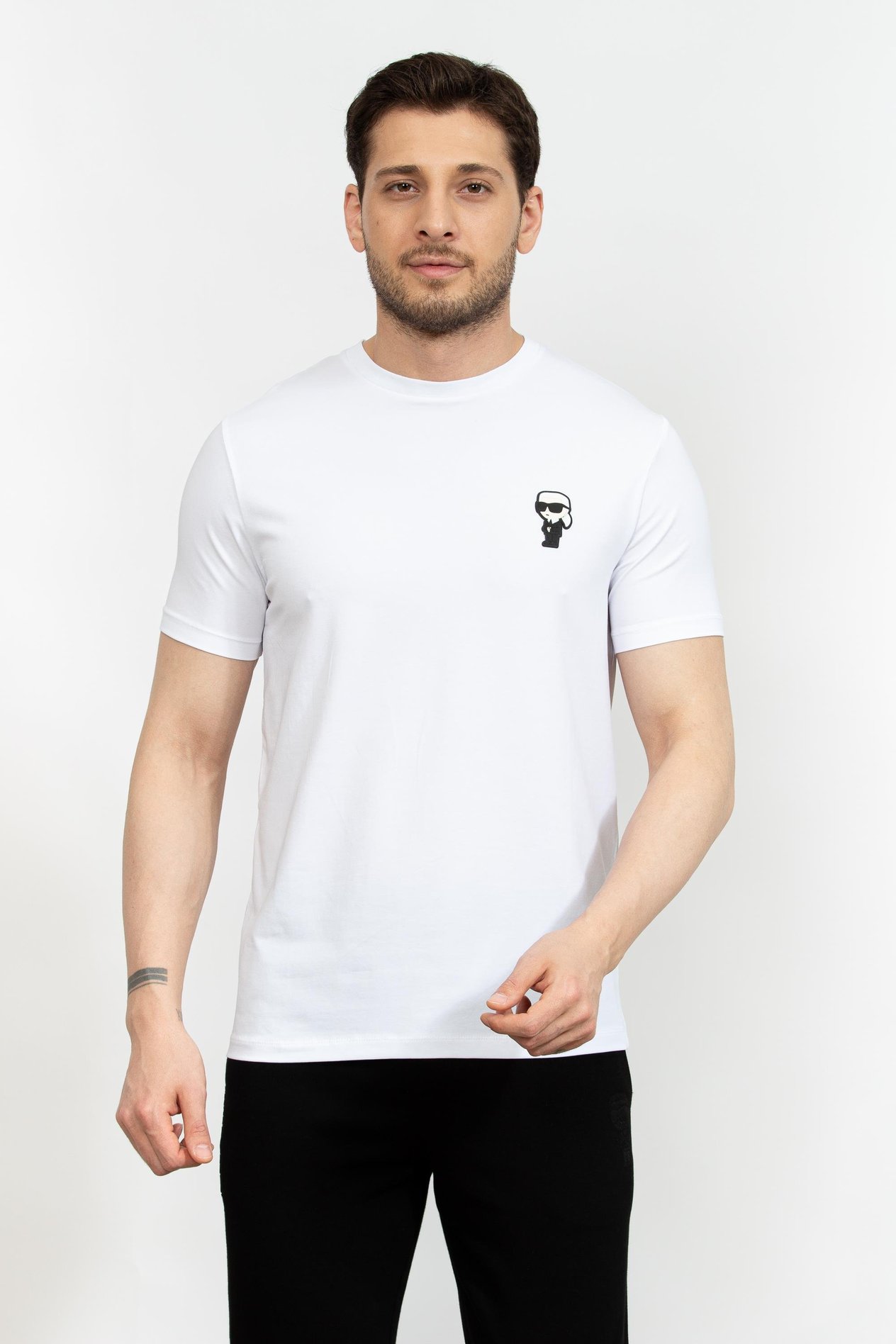 Karl Lagerfeld Erkek Bisiklet Yaka T-Shirt