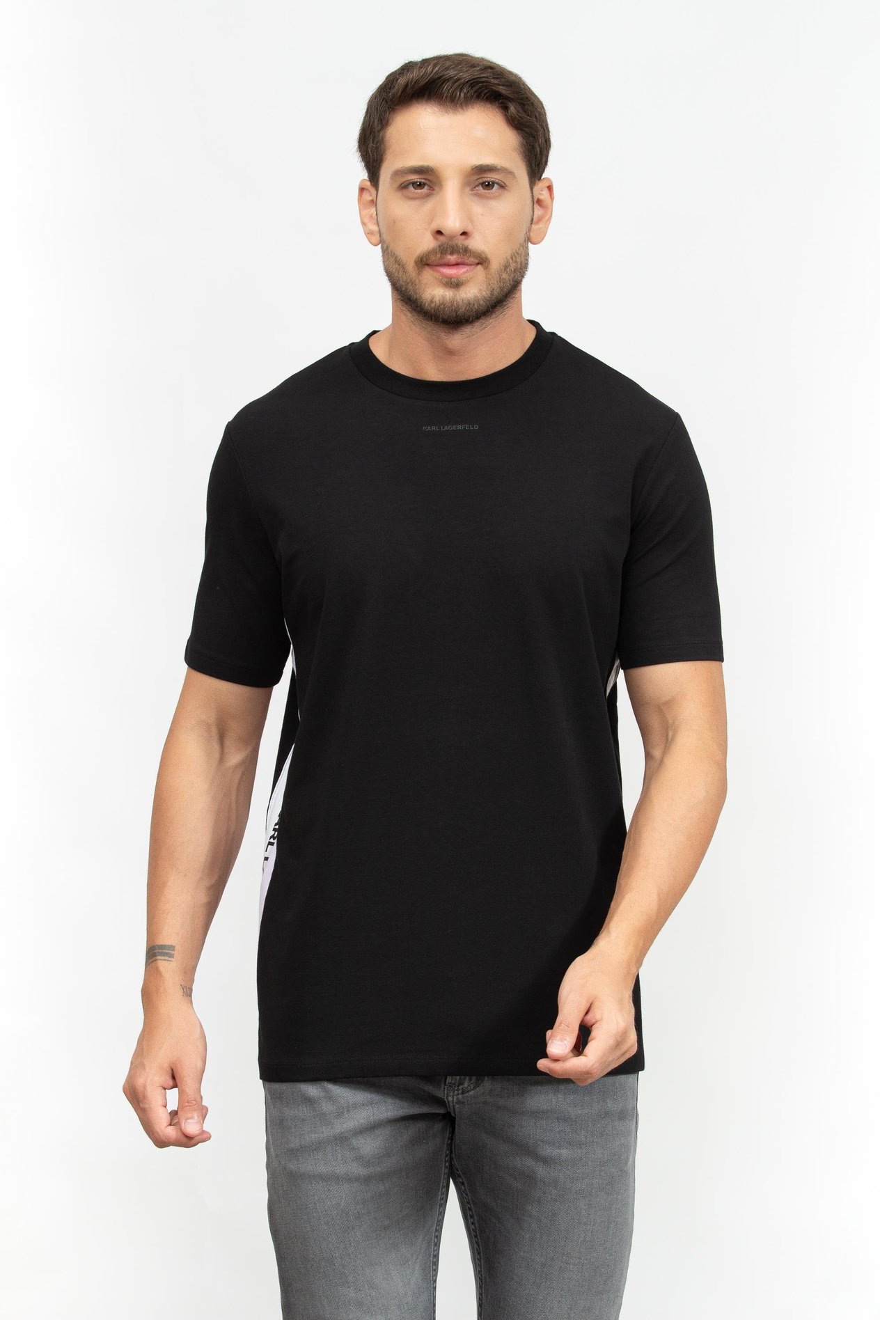 Karl Lagerfeld Erkek Bisiklet Yaka T-Shirt