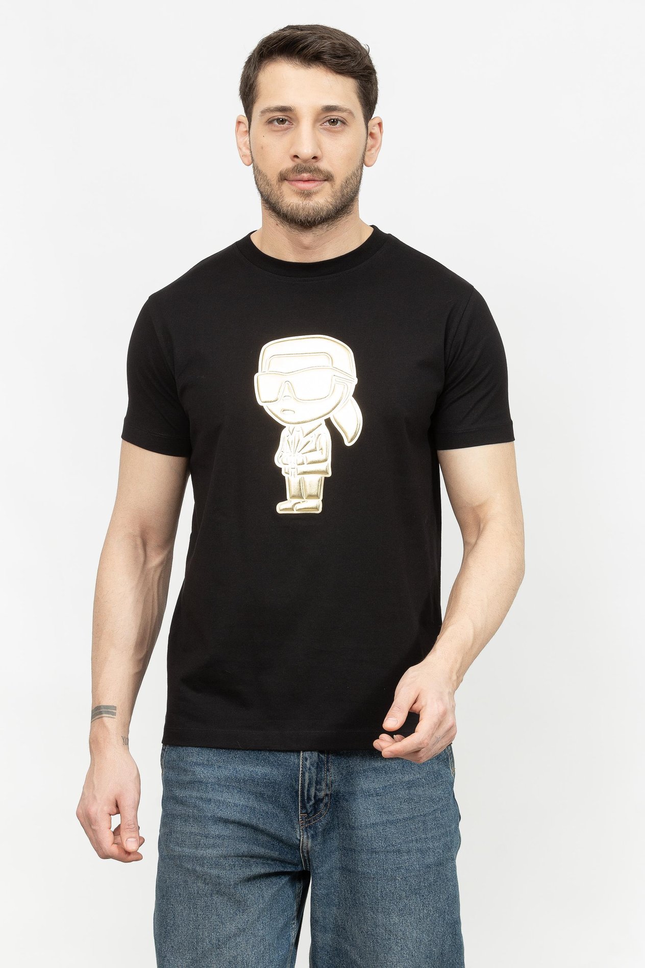 Karl Lagerfeld Erkek Bisiklet Yaka T-Shirt