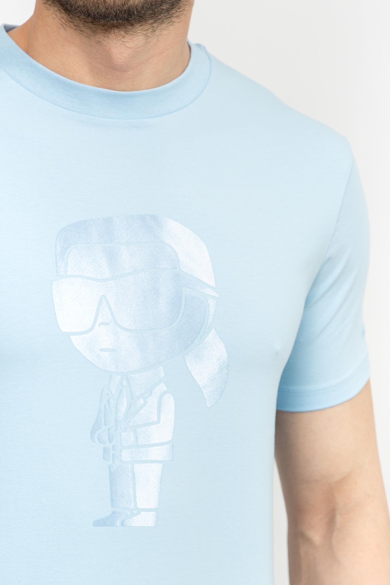 Karl Lagerfeld Erkek Bisiklet Yaka T-Shirt