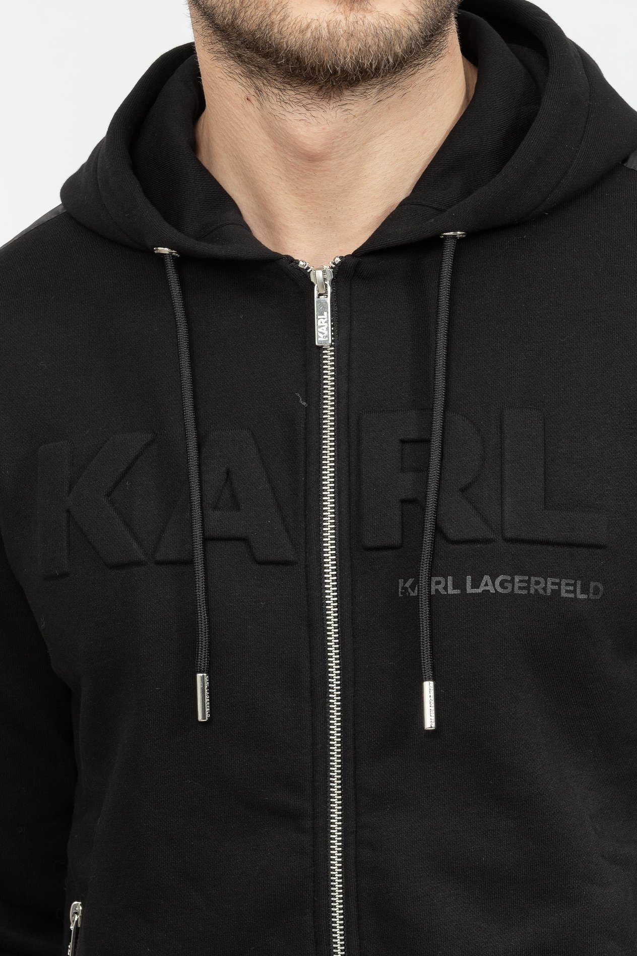 Karl Lagerfeld Erkek Fermuarlı Sweatshirt