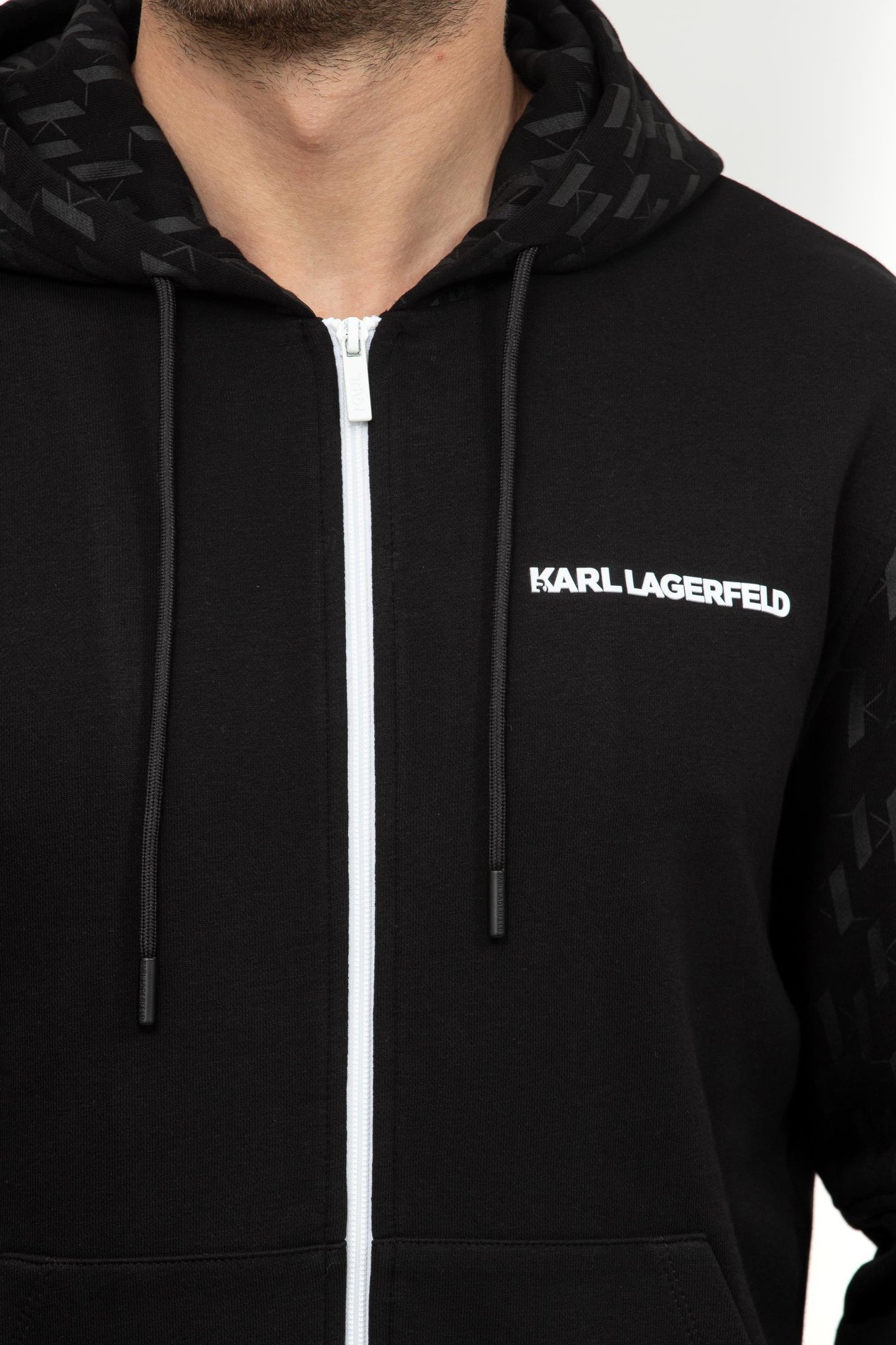 Karl Lagerfeld Erkek Fermuarlı Sweatshirt