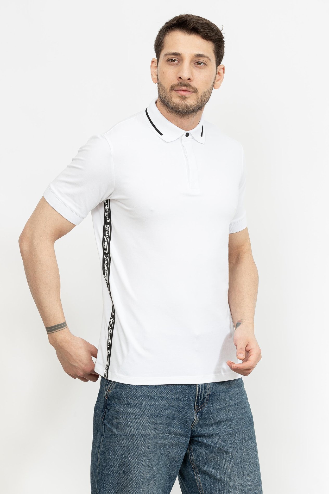 Karl Lagerfeld Erkek Polo Yaka T-Shirt