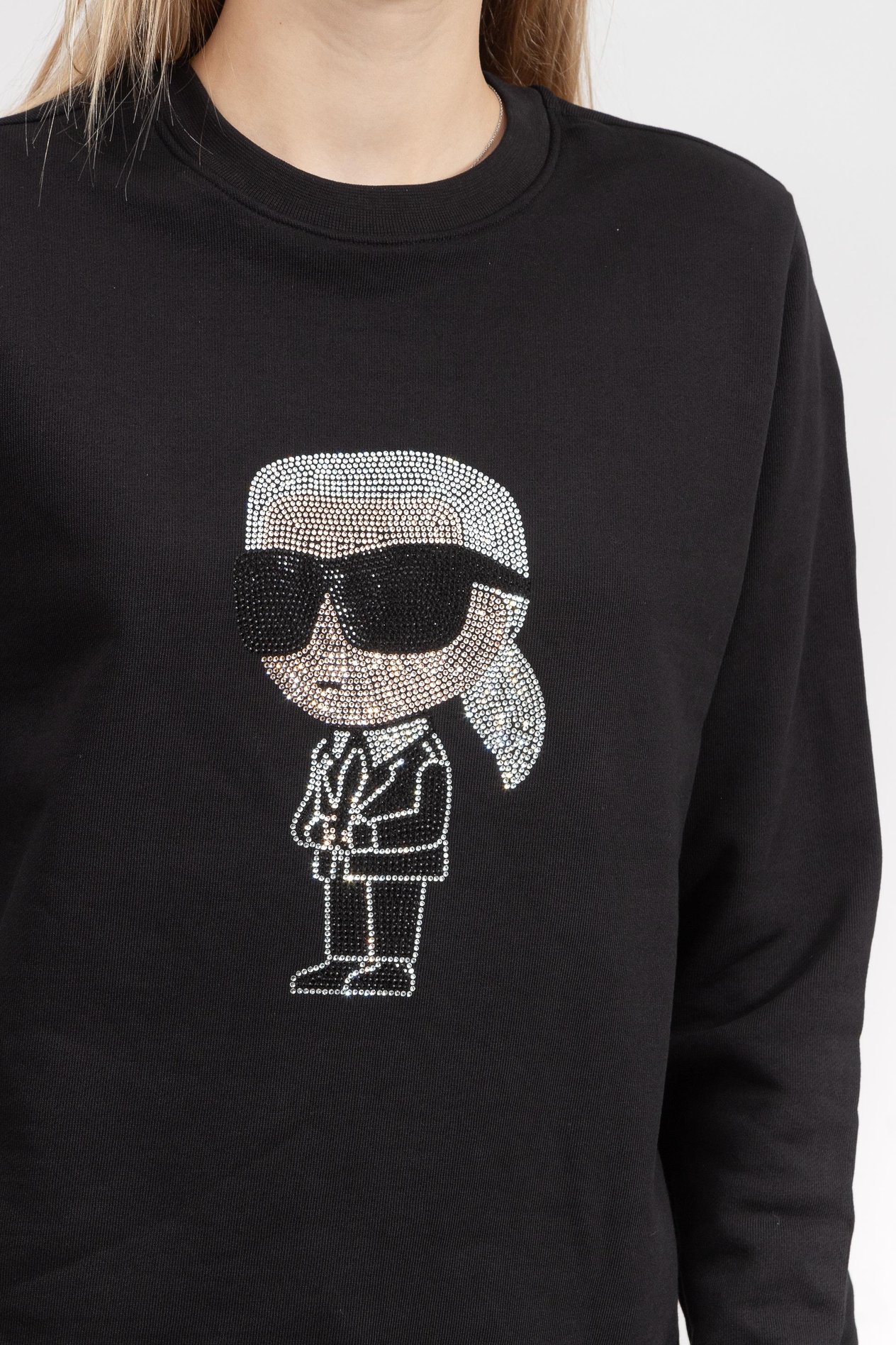Karl Lagerfeld Ikonik Kadın Bisiklet Yaka Sweatshirt