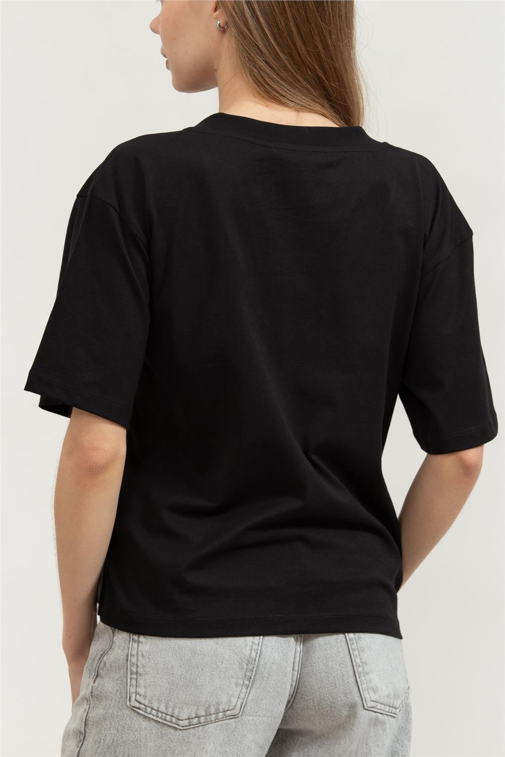 Karl Lagerfeld Kadın Bisiklet Yaka T-Shirt