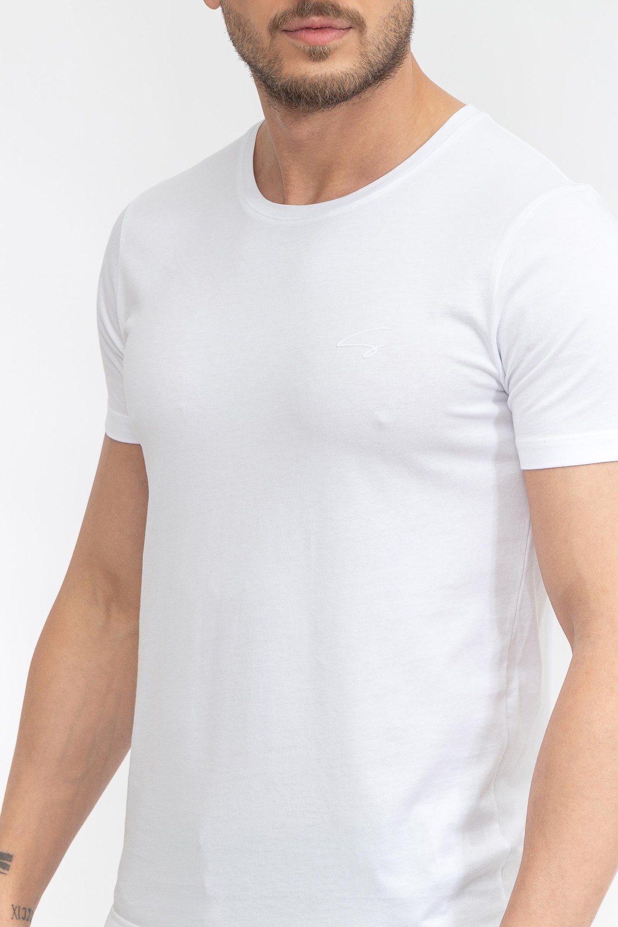 Stamati's Erkek Bisiklet Yaka T-Shirt